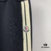 New Arrival Moncler Logo-Strip Offset Drawstring Straight Leg Pants, Heavyweight 450g Double-Yarn Composite Fabric Sweatpants