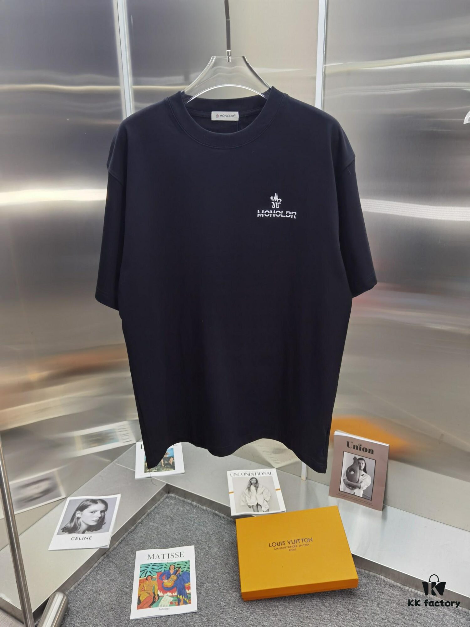 Mong*ku MO*CLER Embroidered Premium Short Sleeve T-Shirt