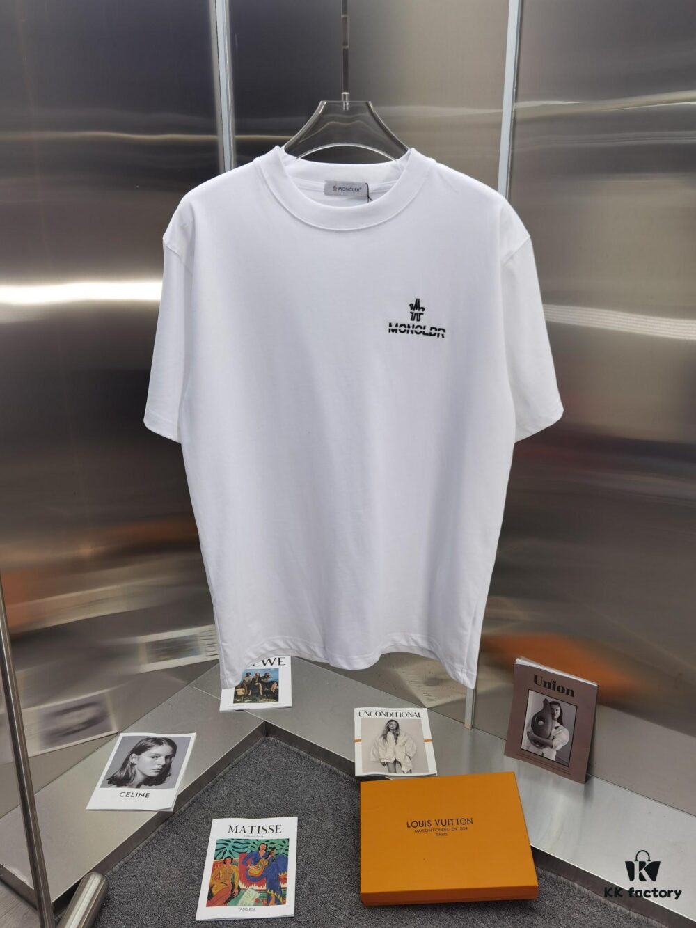 Mon*cle MO*CLER Embroidered Premium Version Short Sleeve T-Shirt