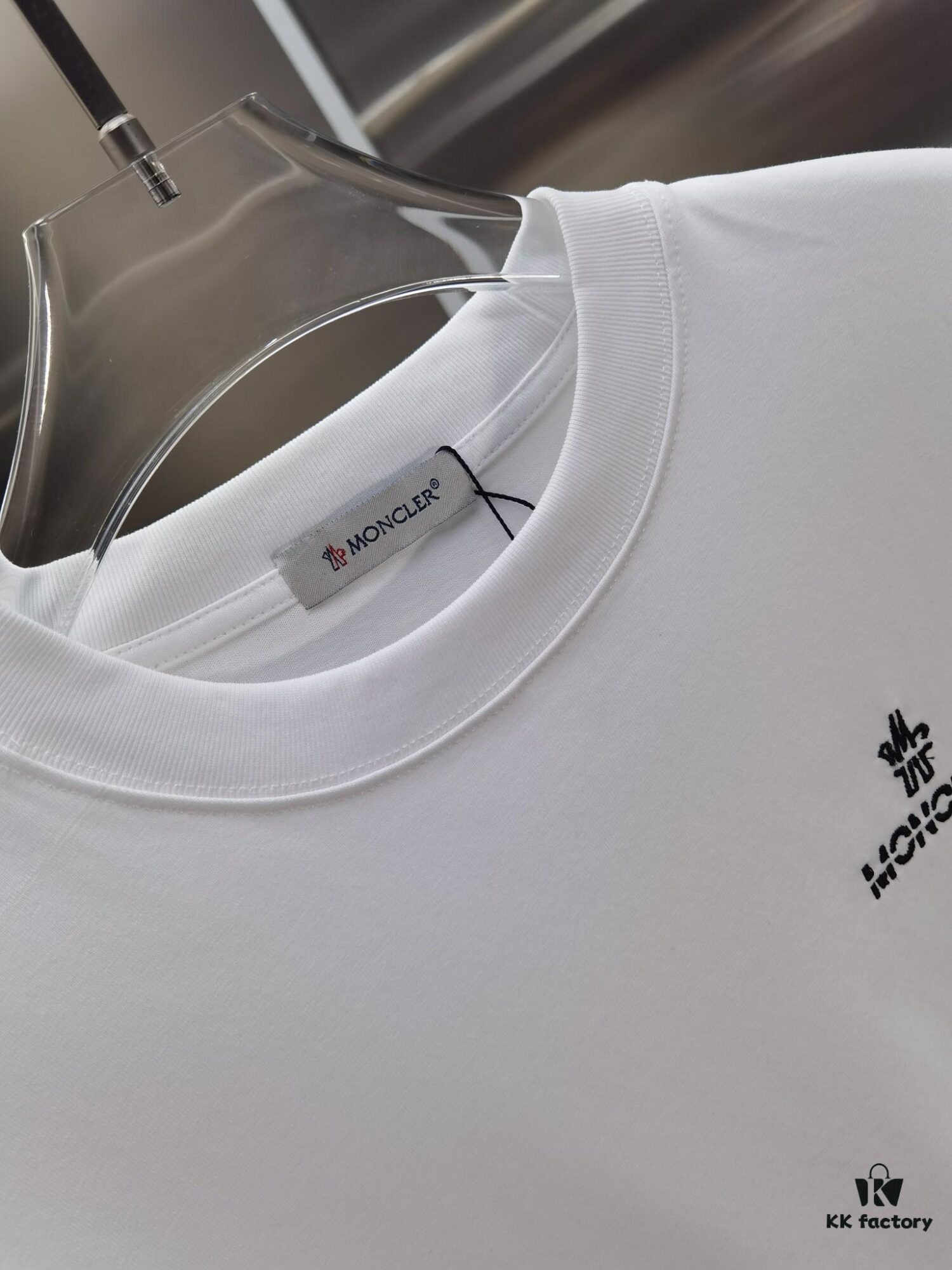 Mon*cle MO*CLER Embroidered Premium Version Short Sleeve T-Shirt