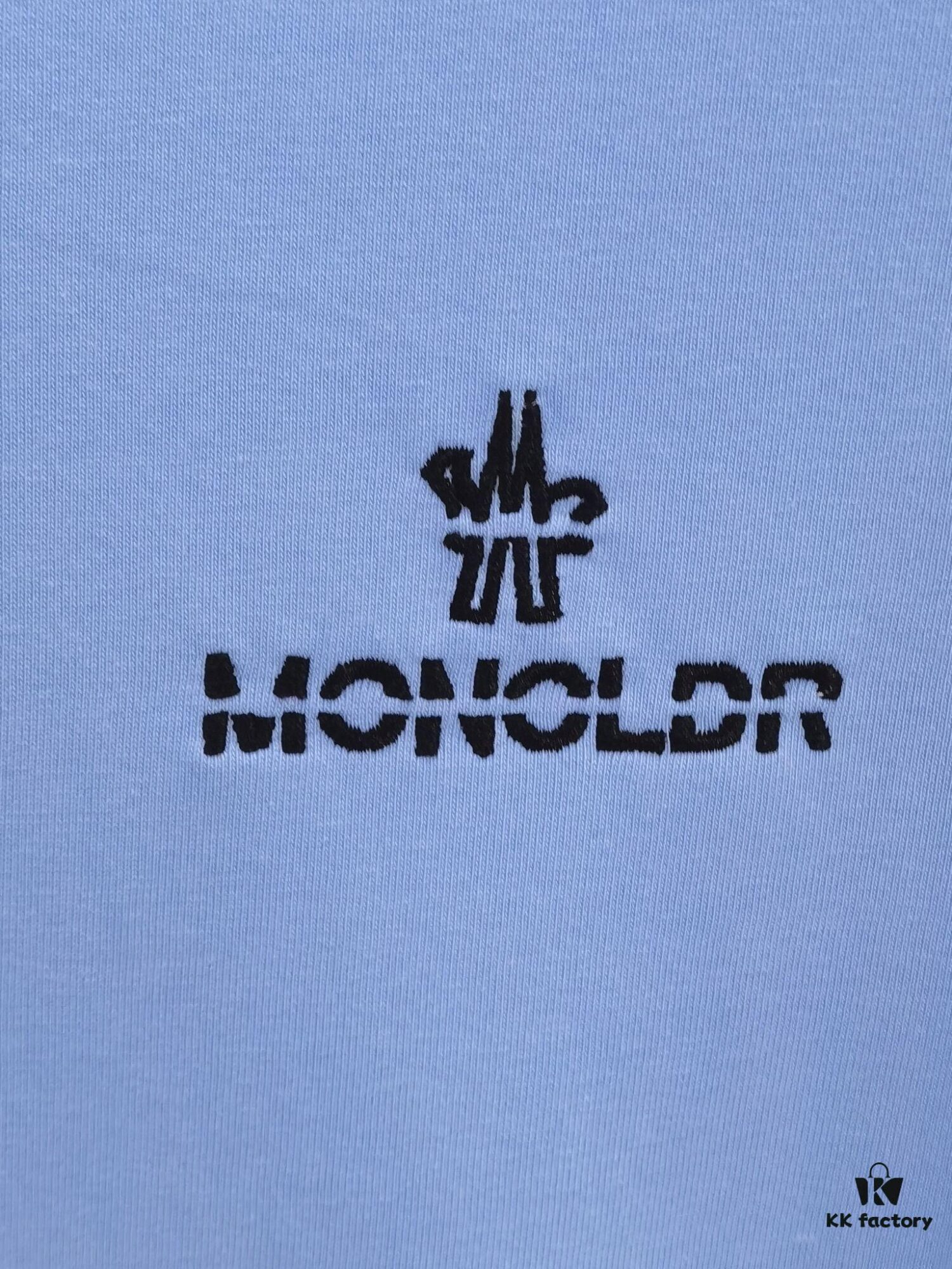 Mon*cleur Short Sleeve T-Shirt (Embroidered Premium Version, Different from Standard Stock)