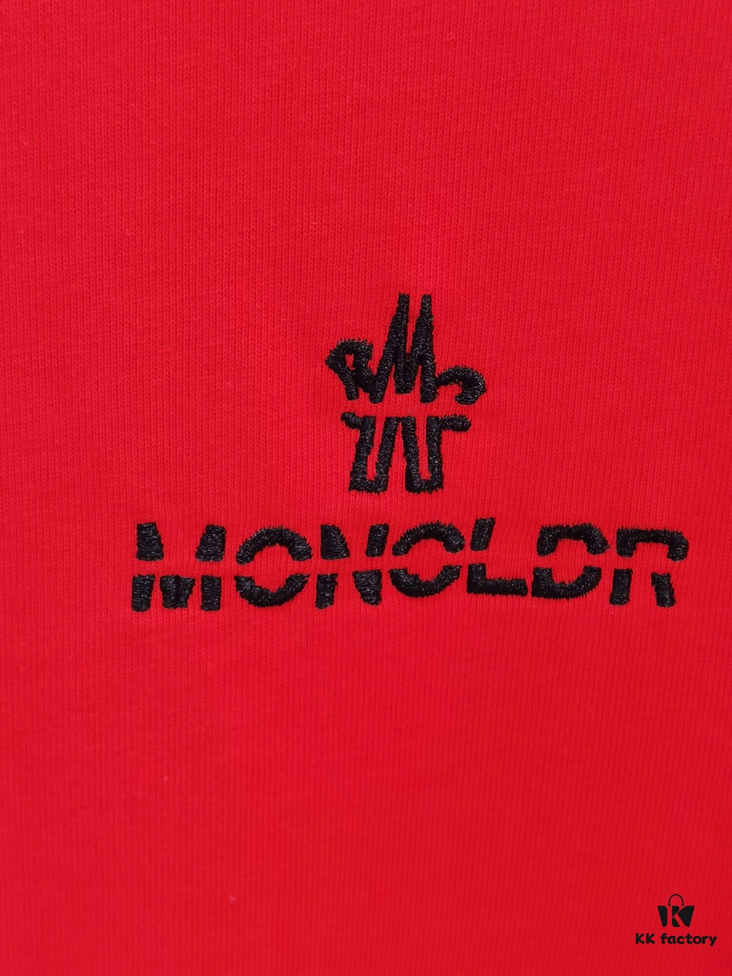 Moncler Embroidered Short Sleeve T-Shirt (Top-tier Version, Different from Standard Stock)