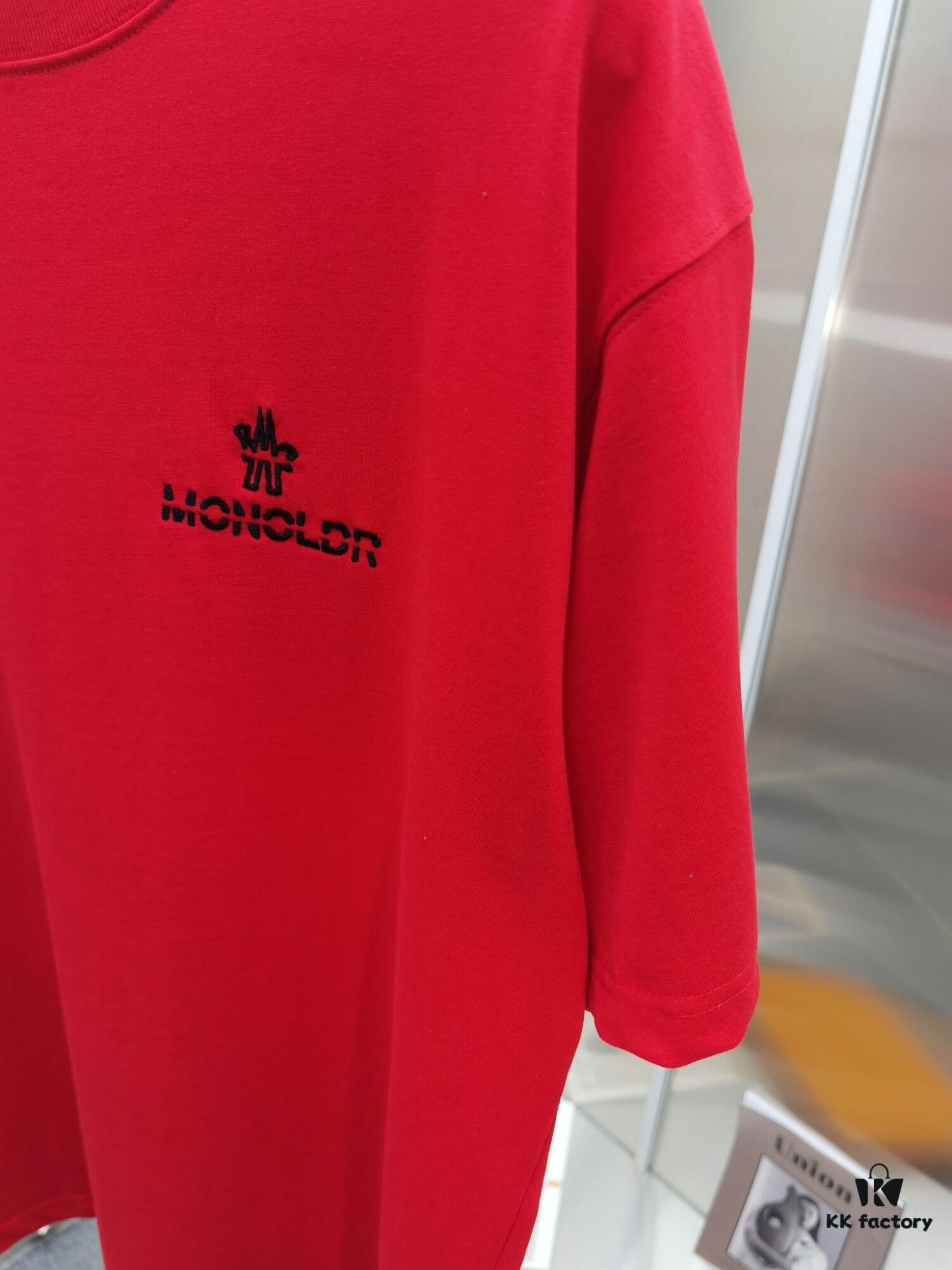 Moncler Embroidered Short Sleeve T-Shirt (Top-tier Version, Different from Standard Stock)