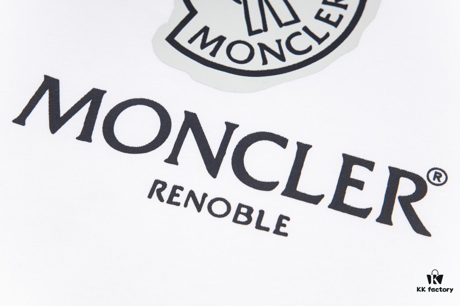 Moncler Minimalist Letter Logo Print Short Sleeve T-Shirt