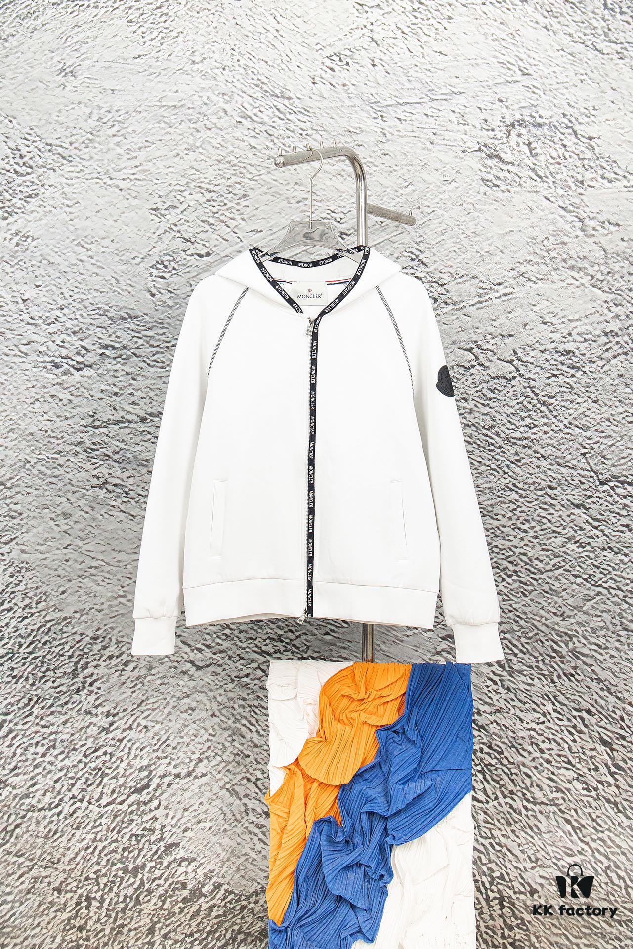 Moncler 2024 Spring New Arrival Casual Jacket, High-End Quality, Premium Cotton Air Layer Fabric with Classic Logo Embroidered Trim