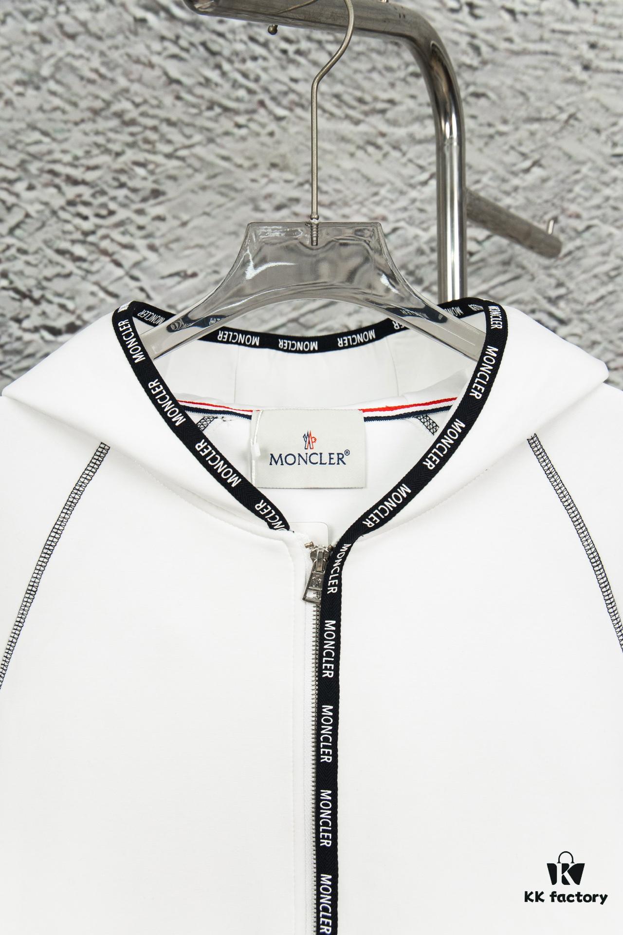 Moncler 2024 Spring New Arrival Casual Jacket, High-End Quality, Premium Cotton Air Layer Fabric with Classic Logo Embroidered Trim