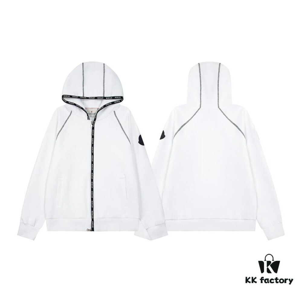 Monker 2024 Spring New Arrival Casual Jacket, Premium Quality, Fashionable and Stylish Design with Classic Logo Tape Trim, Made from High-Quality Imported Cotton Air Layer Fabric
