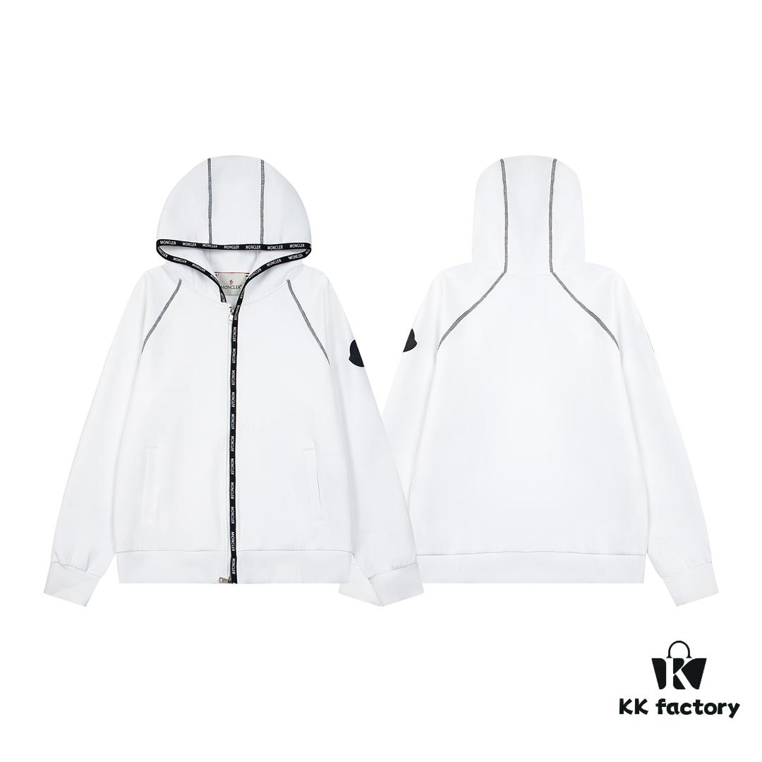 Monker 2024 Spring New Arrival Casual Jacket, Premium Quality, Fashionable and Stylish Design with Classic Logo Tape Trim, Made from High-Quality Imported Cotton Air Layer Fabric