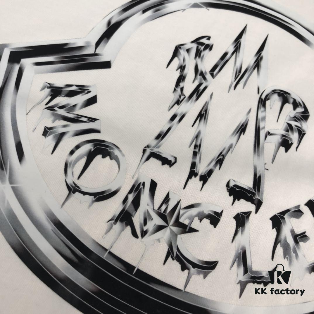 MONCLER Men's 25SS Summer New Round Neck Short-Sleeve T-Shirt, 270g High-End Pure Cotton Fabric, Slim Fit Design, Premium Craftsmanship, Breathable and Stylish Essential Wardrobe Piece