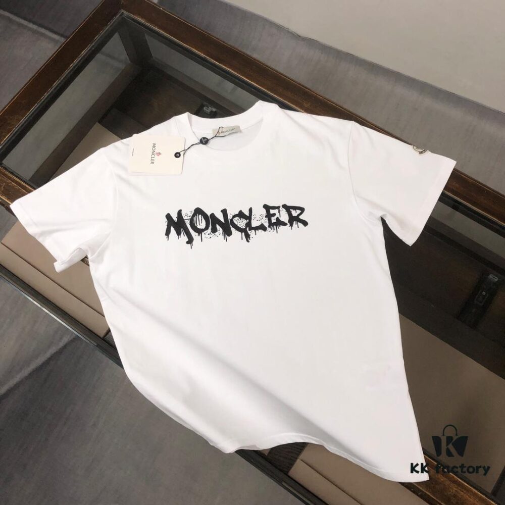 MONCLER Men's 25SS Summer New Arrival Round Neck Short-Sleeve T-Shirt, 270g Premium Cotton Fabric, Slim Fit Design, High-Quality Craftsmanship, Breathable and Stylish Essential Wardrobe Piece