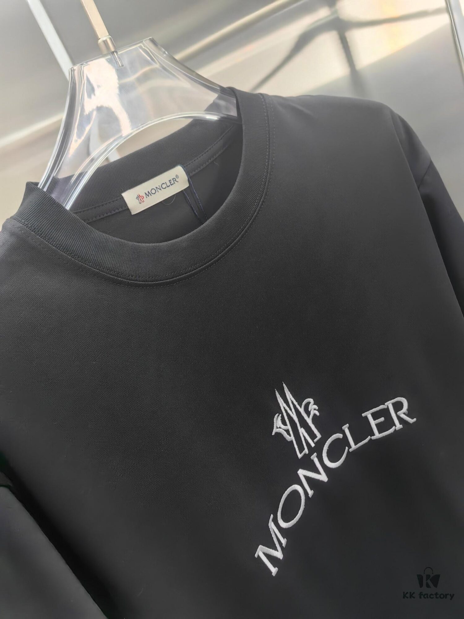 Mon*cle MO*CLER Embroidered Premium Version Short Sleeve T-Shirt