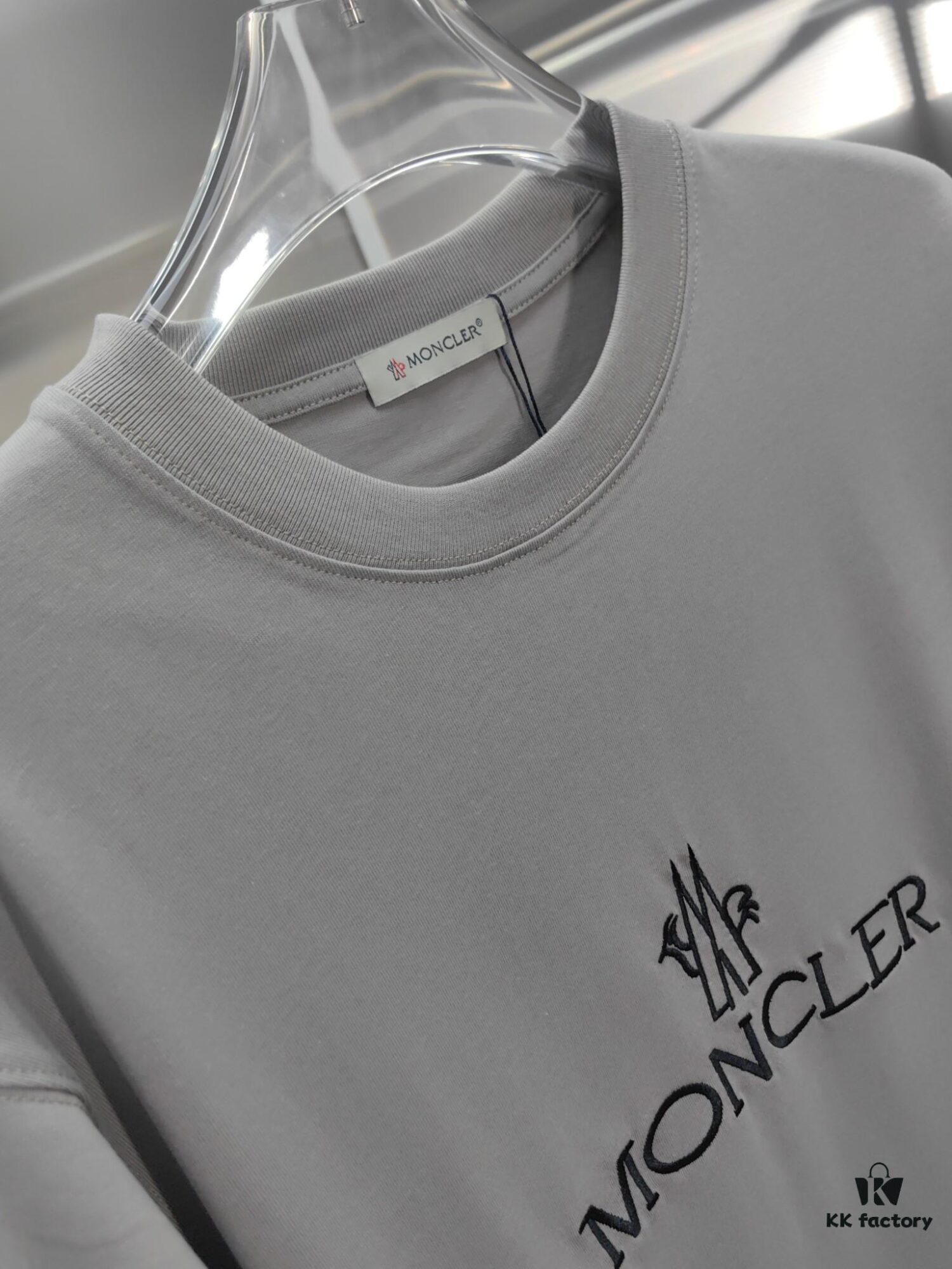 Mon*cle MO*CLER Embroidered Premium Version Short Sleeve T-Shirt