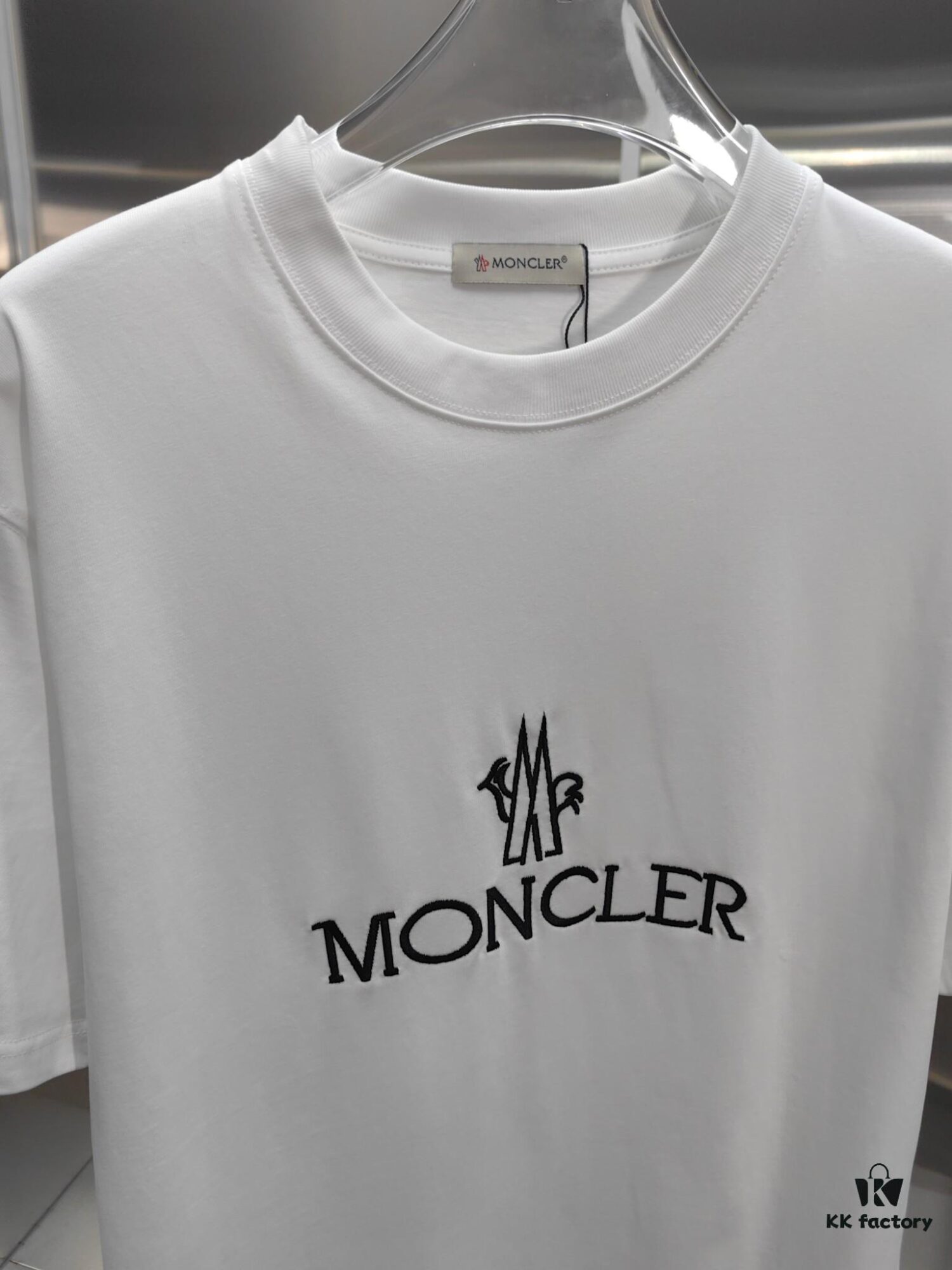 Mon*cle MO*CLER Embroidered Premium Version Short Sleeve T-Shirt