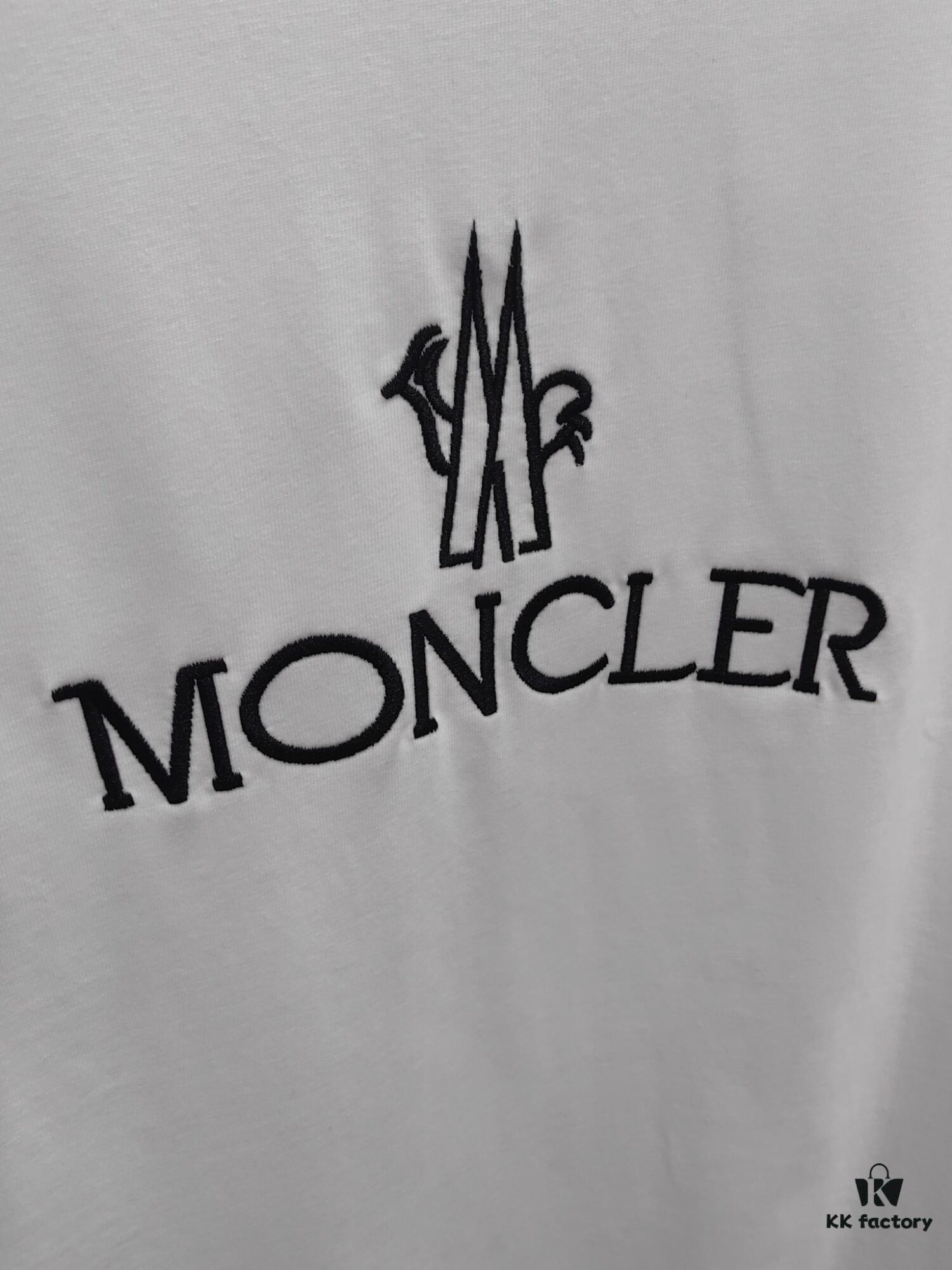 Mon*cle MO*CLER Embroidered Premium Version Short Sleeve T-Shirt