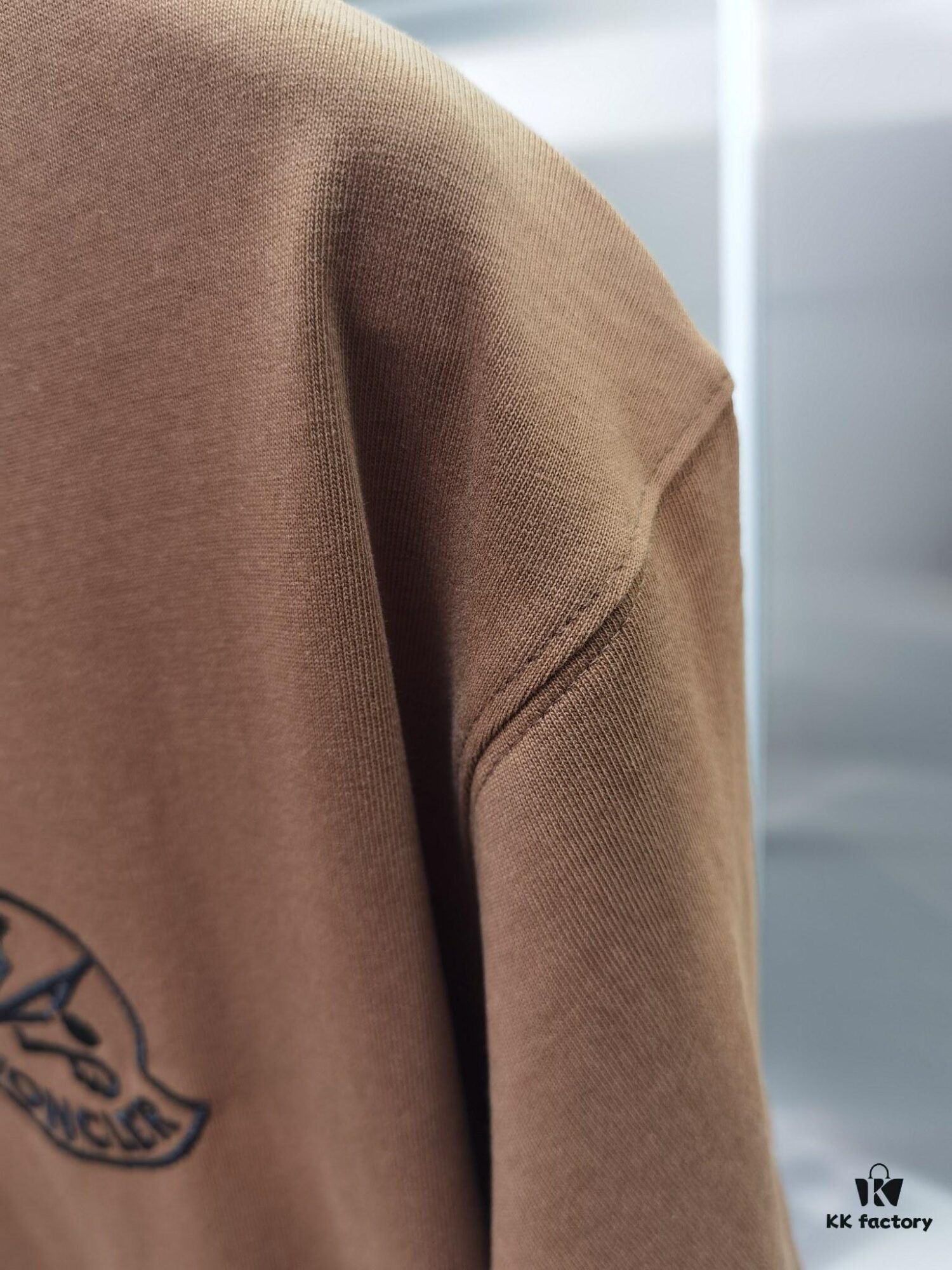 Mon*cle MO*CLER (Embroidered Top-tier Version, Different from Standard Stock) Short Sleeve T-Shirt