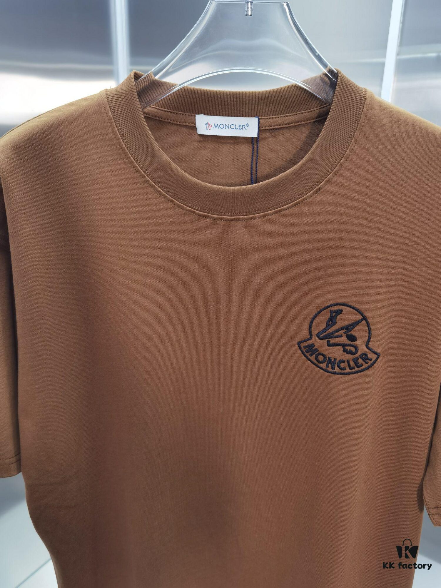 Mon*cle MO*CLER (Embroidered Top-tier Version, Different from Standard Stock) Short Sleeve T-Shirt