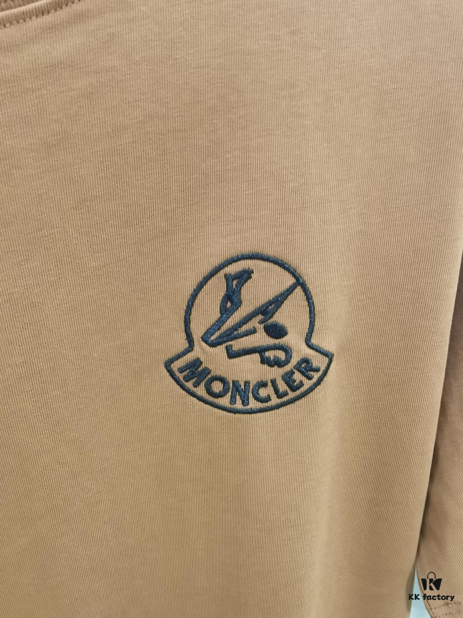 Mon*cle MO*CLER (Embroidered Top-tier Version, Different from Standard Stock) Short Sleeve T-Shirt