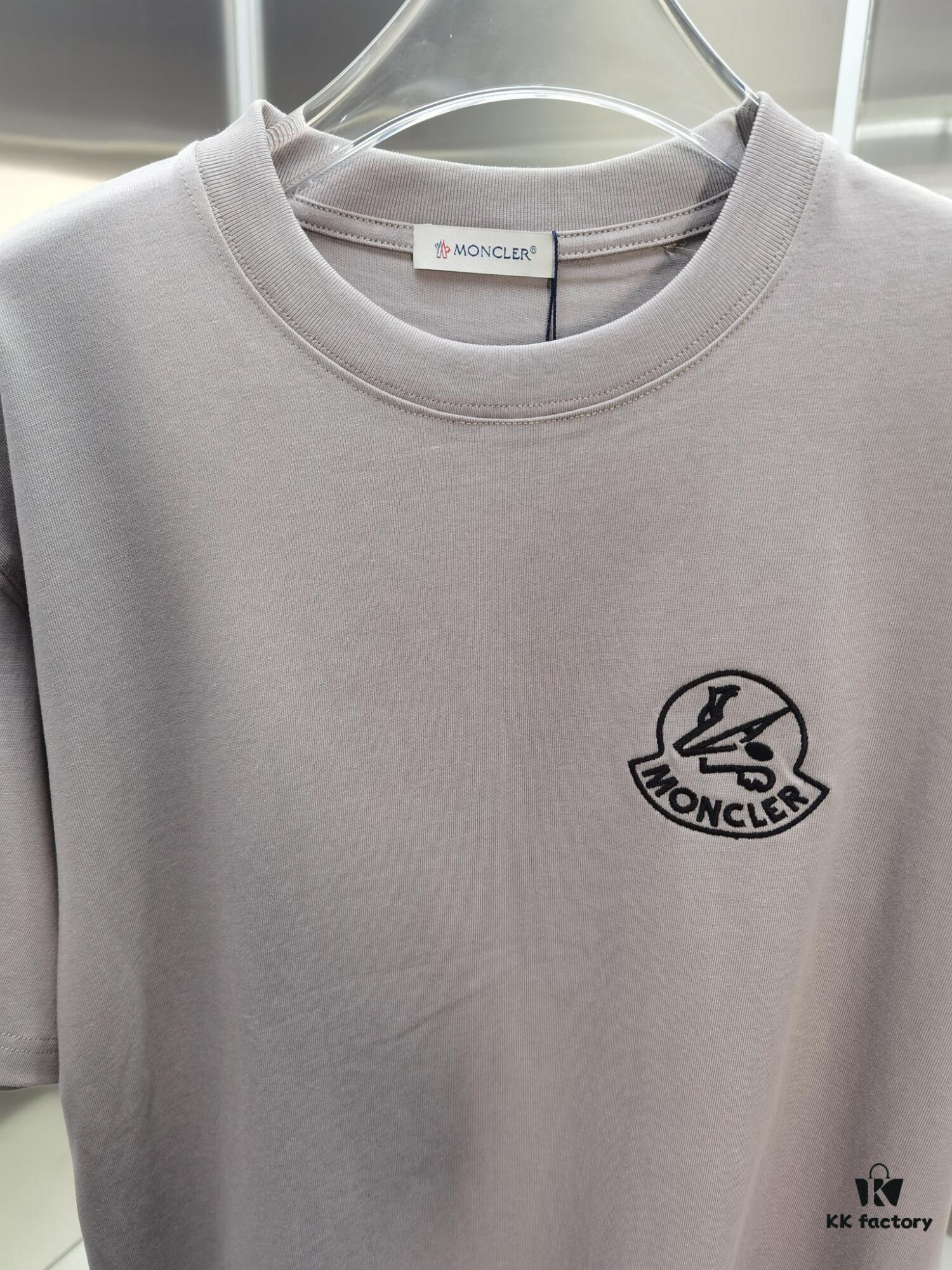 Mon*cle MO*CLER Short Sleeve T-Shirt (Embroidered Premium Version, Distinct from Standard Stock)