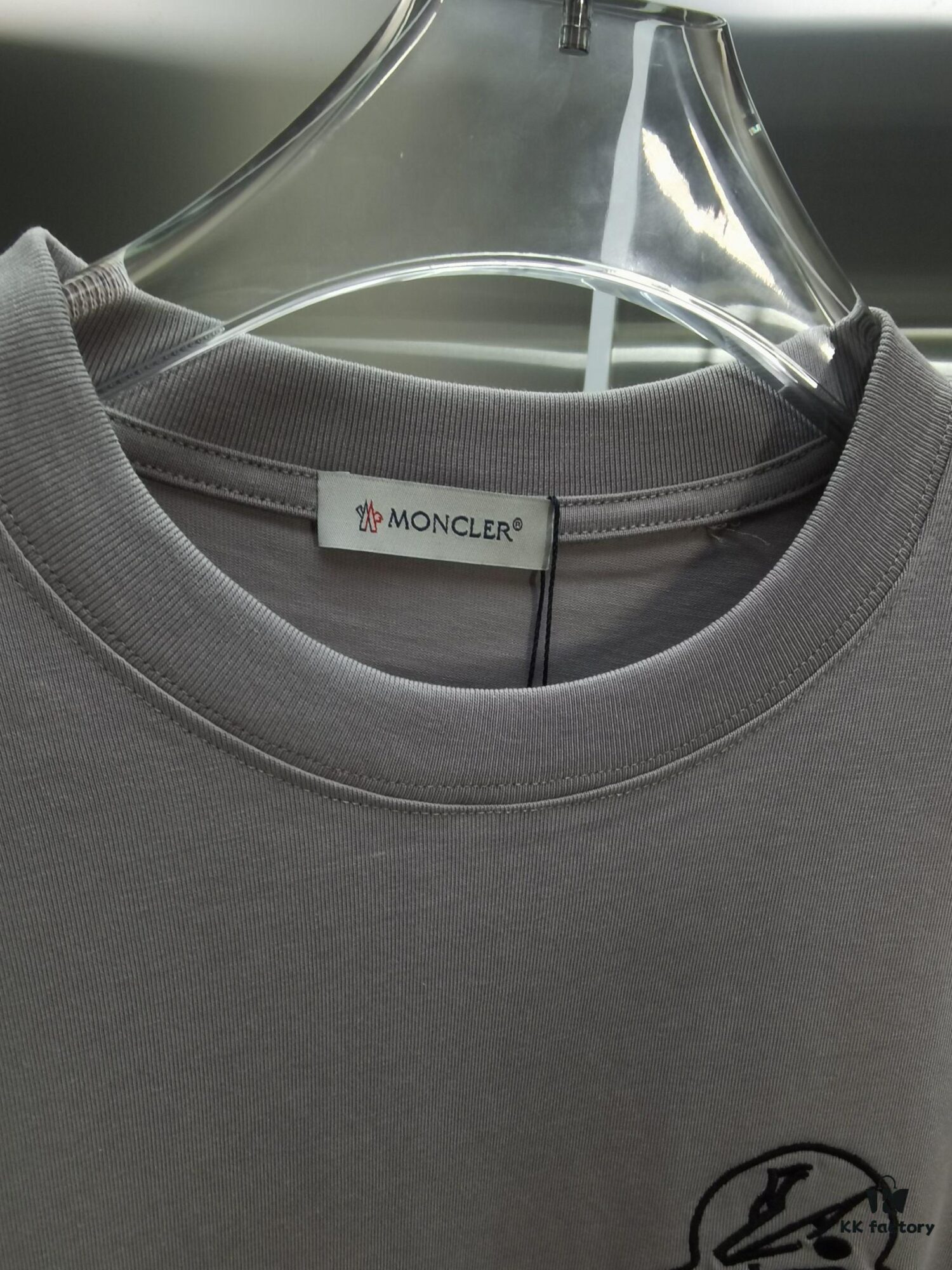 Mon*cle MO*CLER Short Sleeve T-Shirt (Embroidered Premium Version, Distinct from Standard Stock)