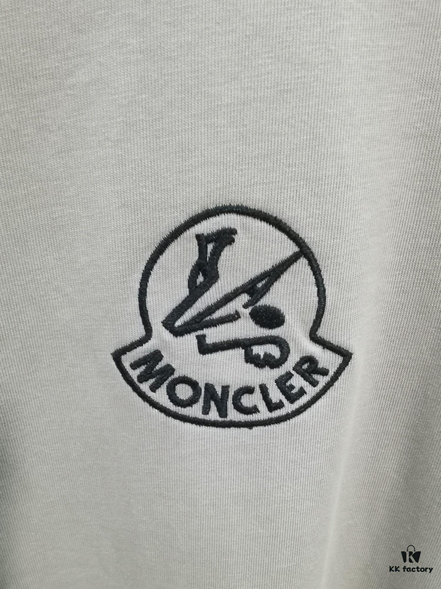 Mon*cle MO*CLER Short Sleeve T-Shirt (Embroidered Premium Version, Distinct from Standard Stock)