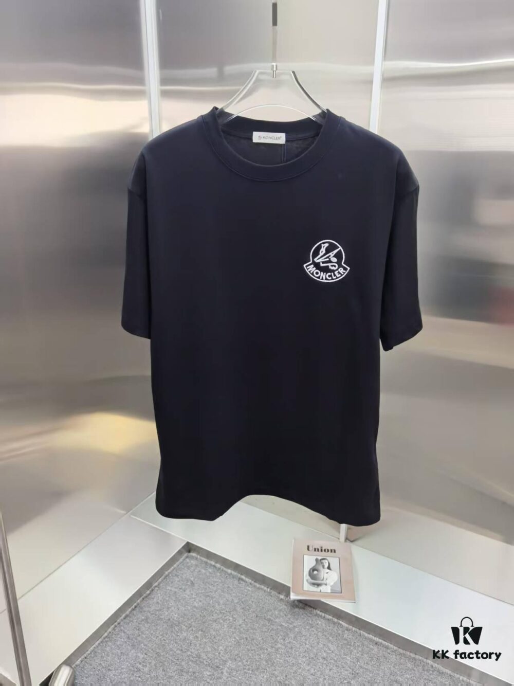 Mon*cle MO*CLER Embroidered Premium Version Short Sleeve T-Shirt