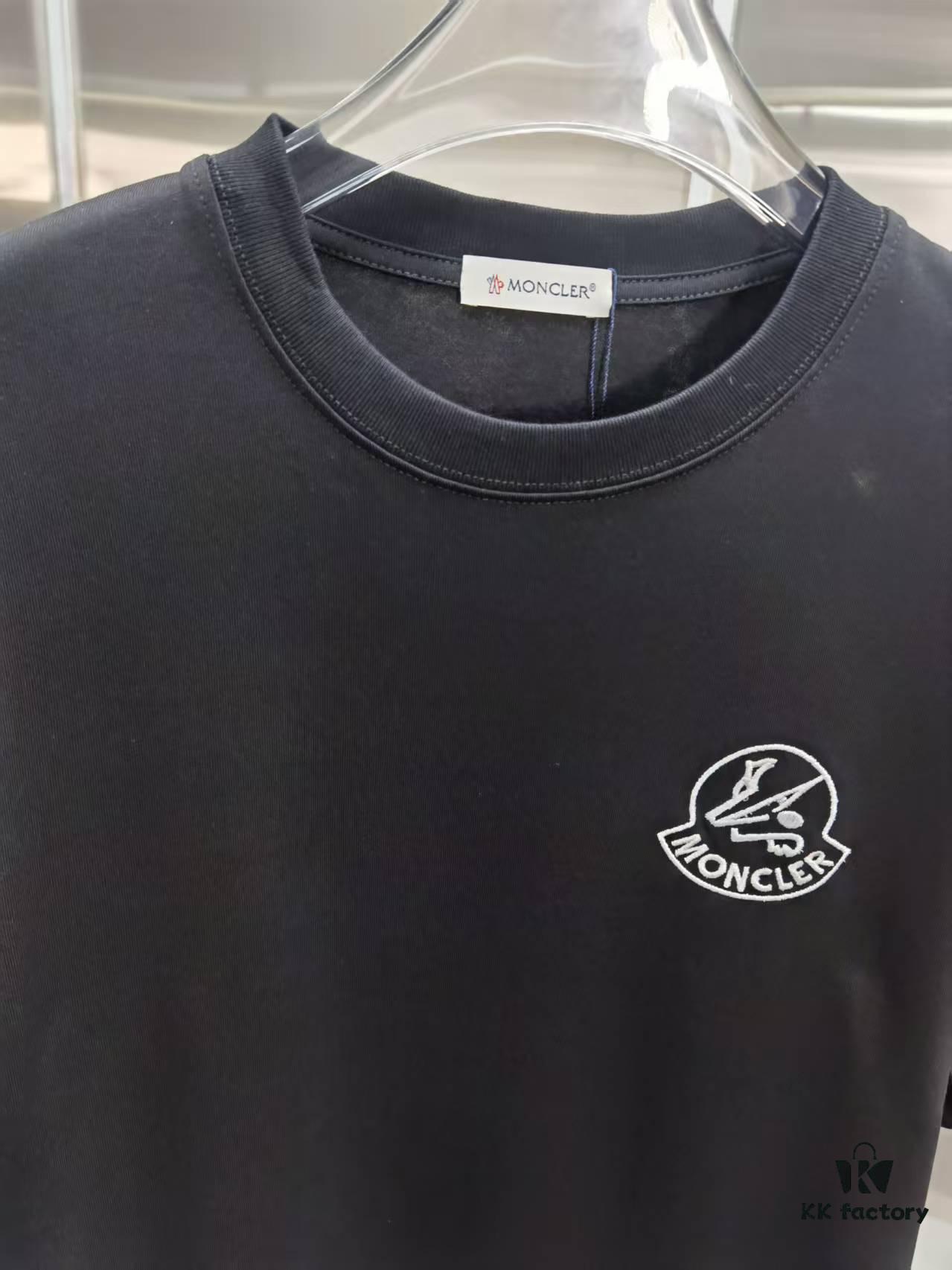 Mon*cle MO*CLER Embroidered Premium Version Short Sleeve T-Shirt