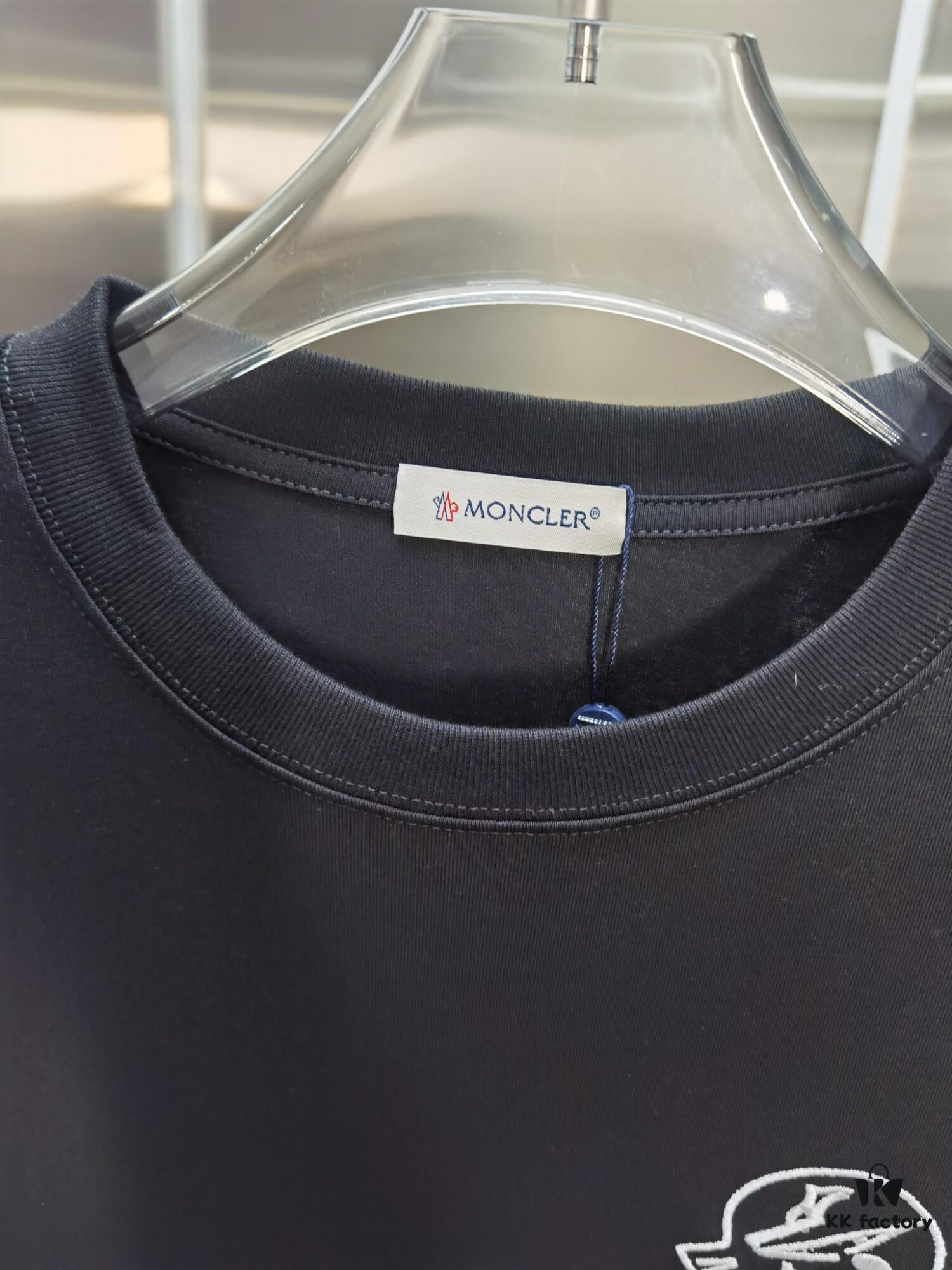 Mon*cle MO*CLER Embroidered Premium Version Short Sleeve T-Shirt