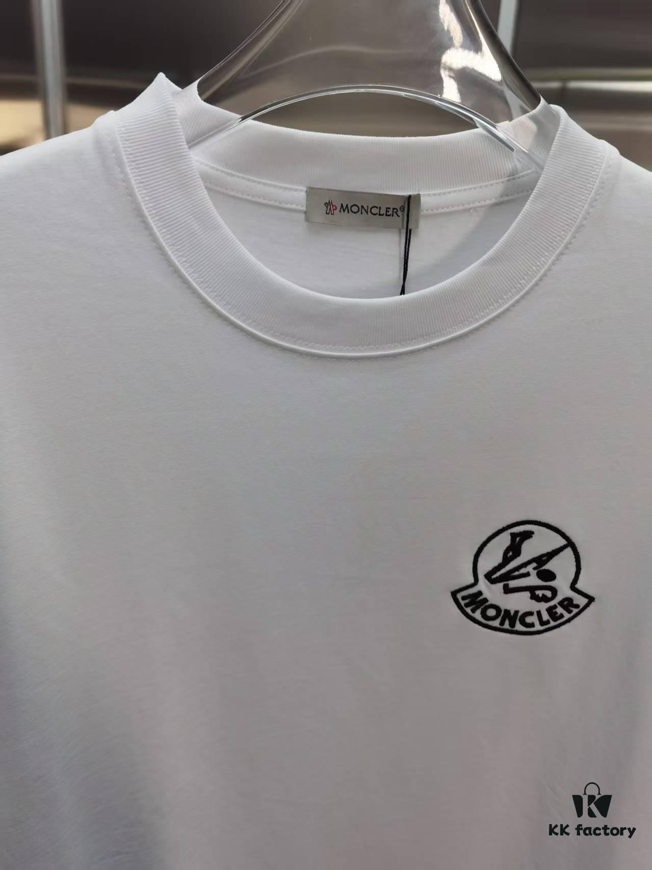 Mon*cle MO*CLER (Embroidered Top-tier Version, Distinguished from Standard Stock) Short Sleeve T-Shirt
