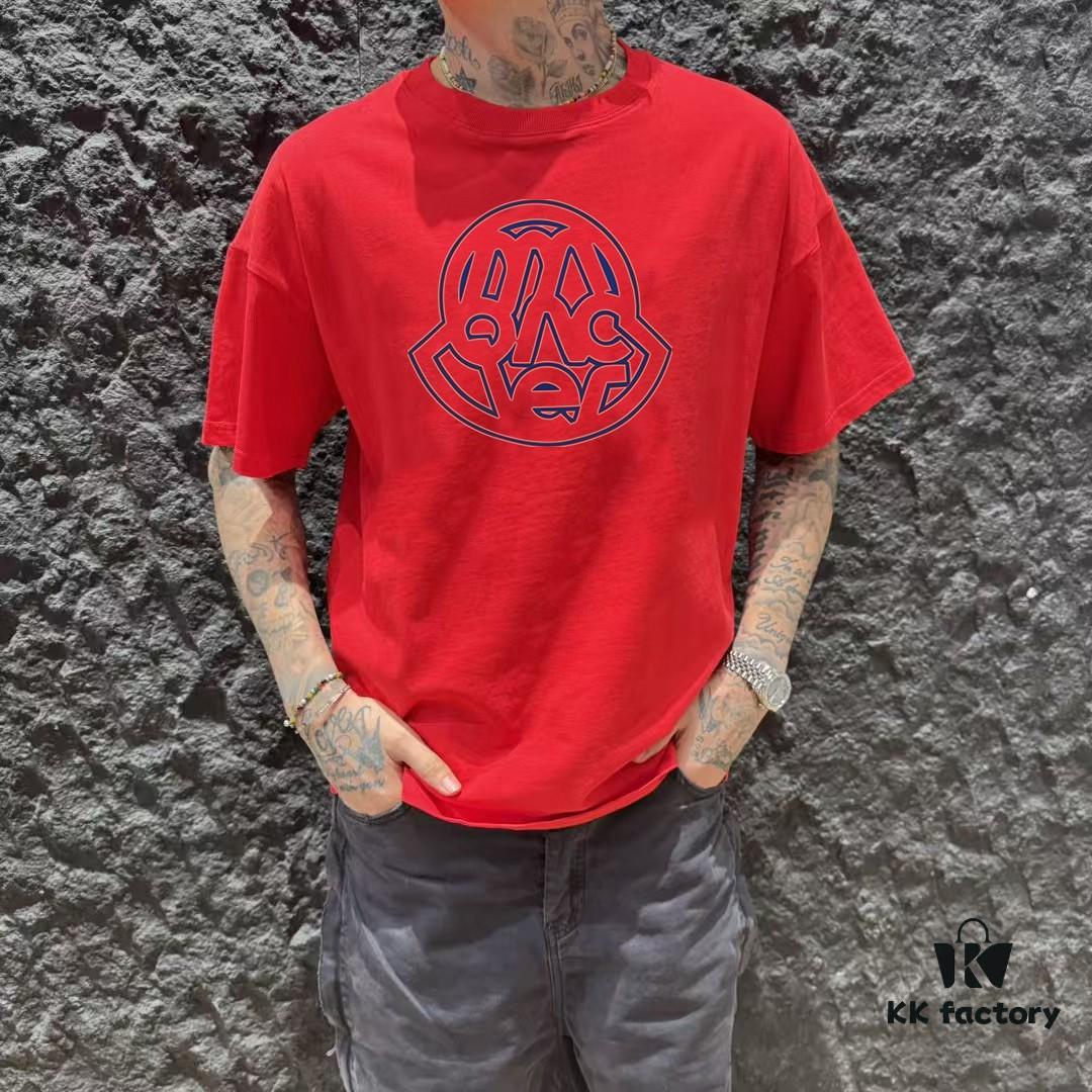 MON MONTREAL 25SS New Arrival Designer Short Sleeve T-Shirt with Print, Round Neck, Premium 300g Cotton, Fashionable and Versatile Unisex Tee