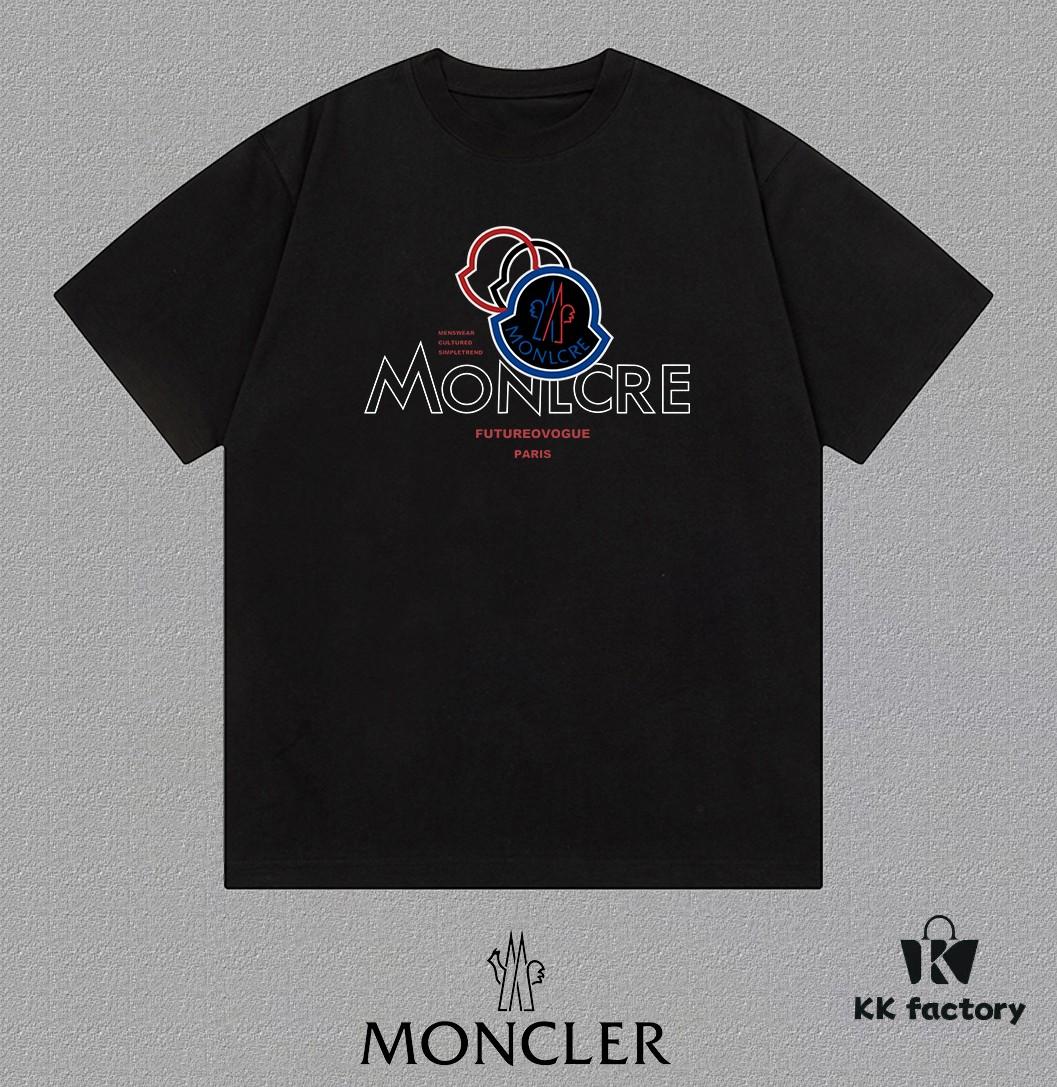 MON MUKO 25SS New Arrival Designer Streetwear Short Sleeve T-Shirt with Print, Round Neck, Premium 300g Cotton