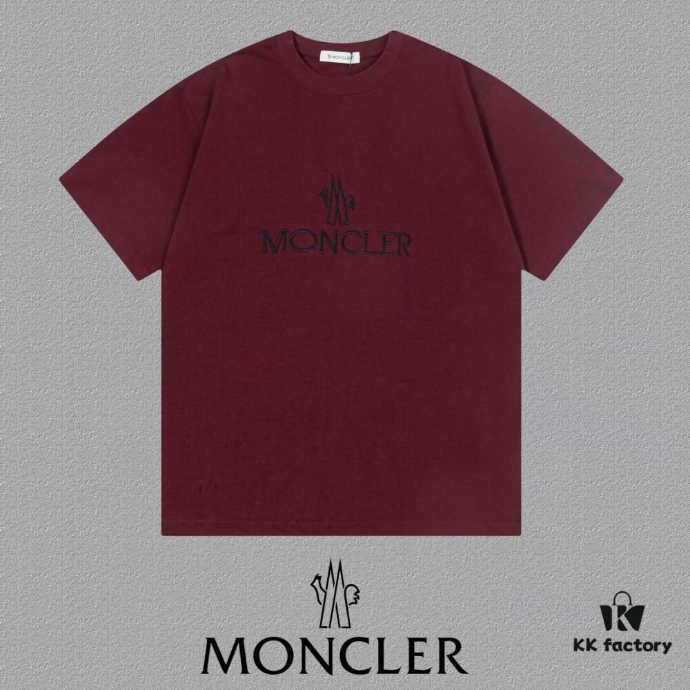 Moncler Embroidered Short Sleeve T-Shirt (Top Quality Version, Different from Standard Stock)