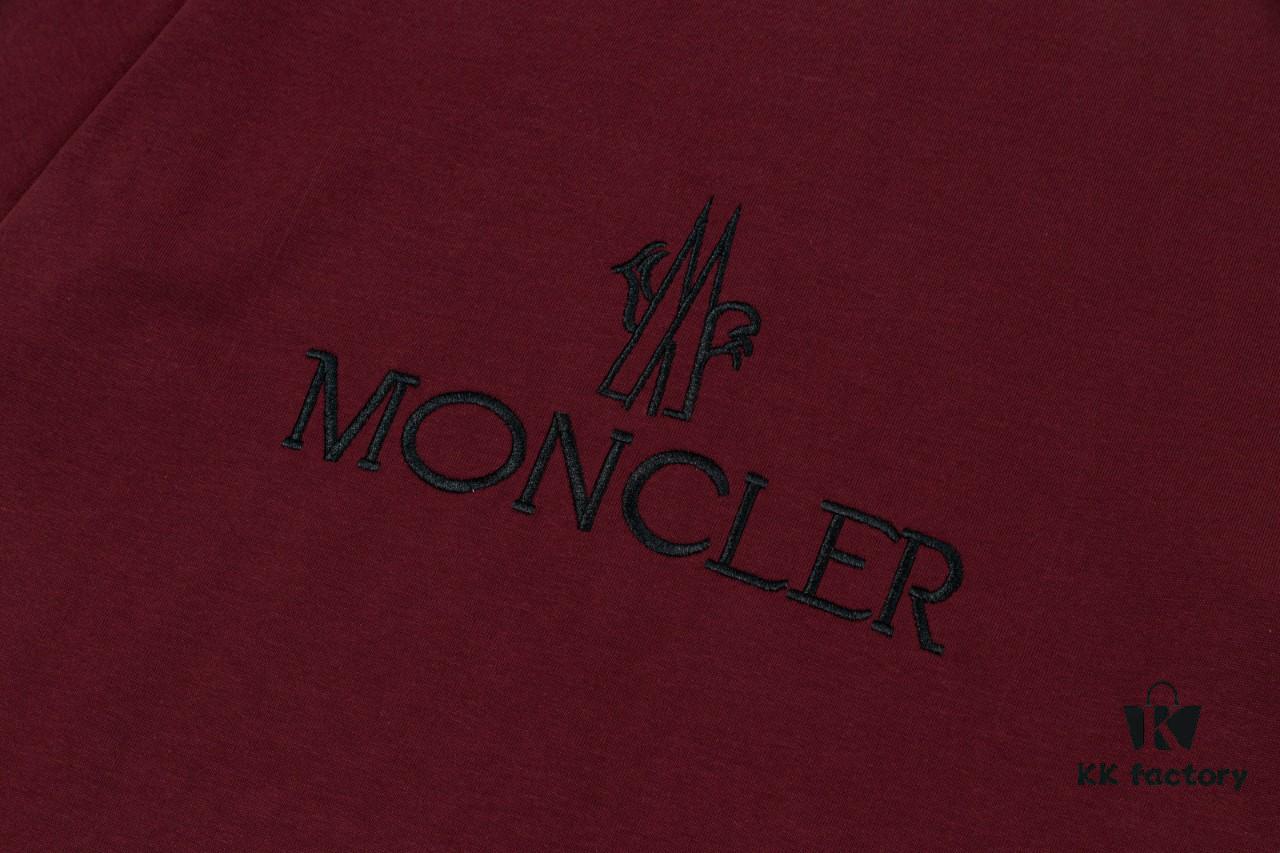 Moncler Embroidered Short Sleeve T-Shirt (Top Quality Version, Different from Standard Stock)