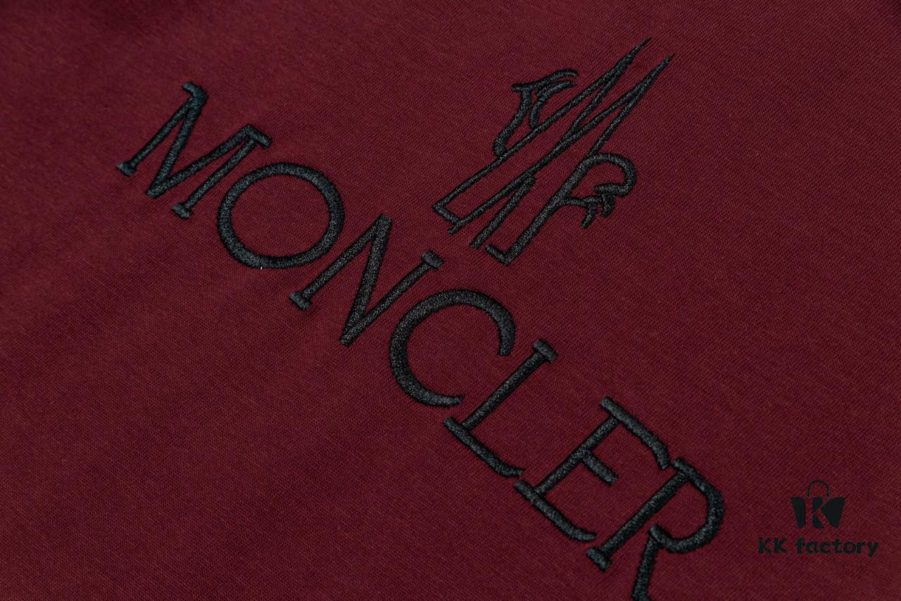 Moncler Embroidered Short Sleeve T-Shirt (Top Quality Version, Different from Standard Stock)
