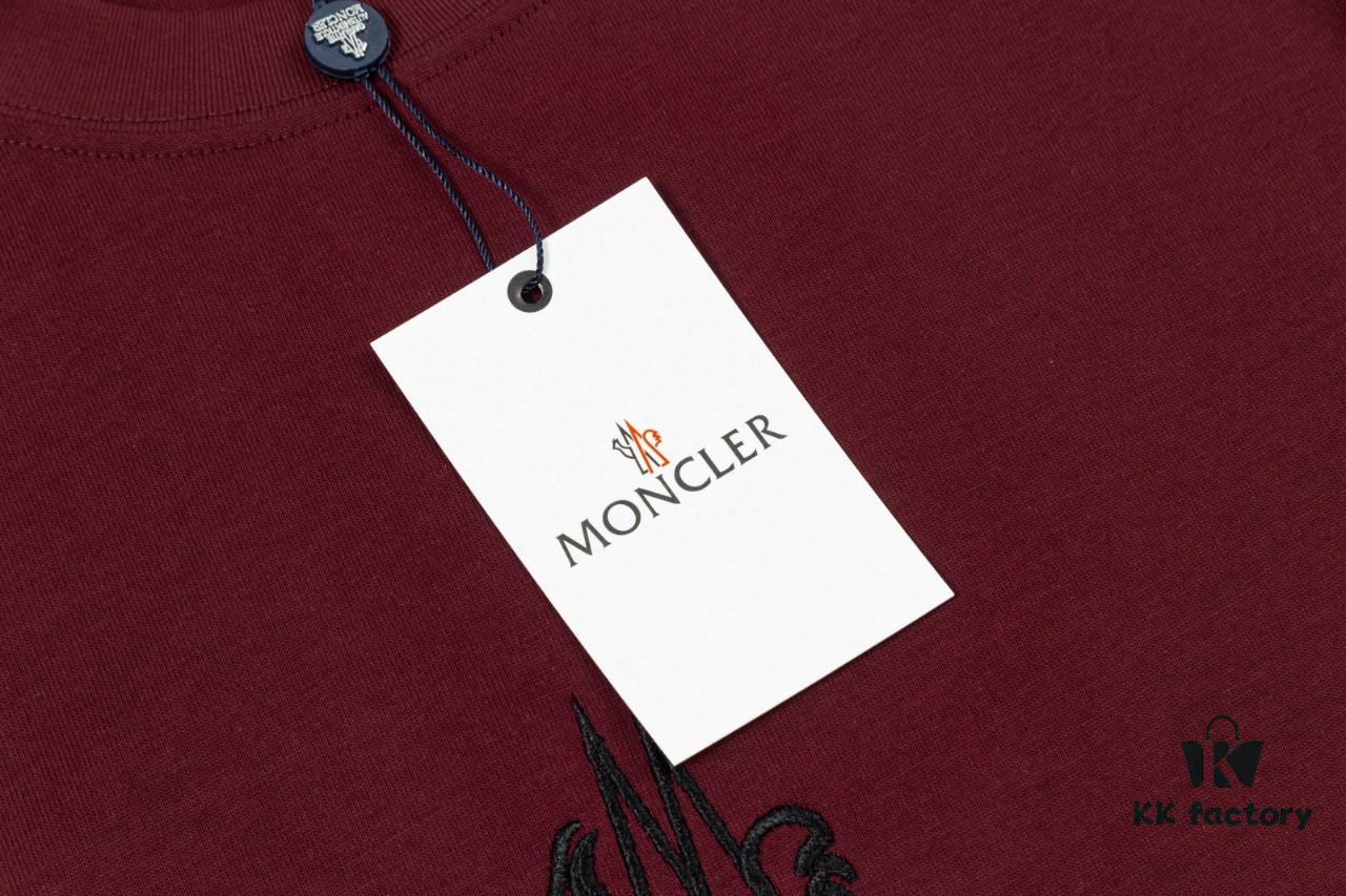 Moncler Embroidered Short Sleeve T-Shirt (Top Quality Version, Different from Standard Stock)