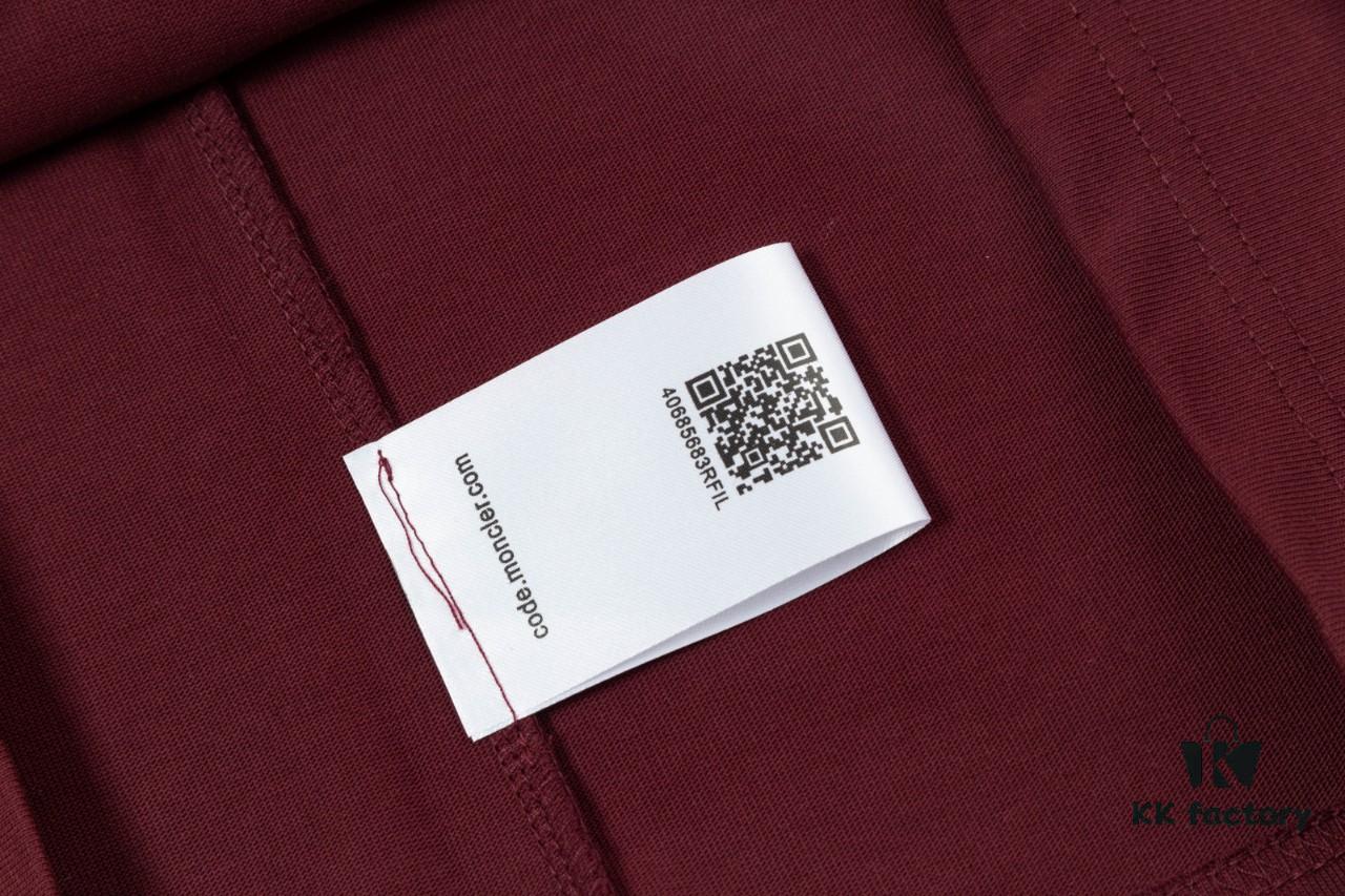 Moncler Embroidered Short Sleeve T-Shirt (Top Quality Version, Different from Standard Stock)