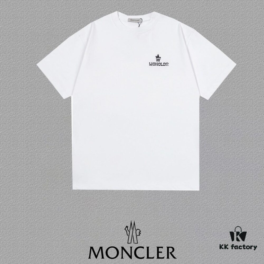 Mon*cle MO*CLER Short Sleeve T-Shirt (Embroidered Premium Version, Different from Standard Stock)