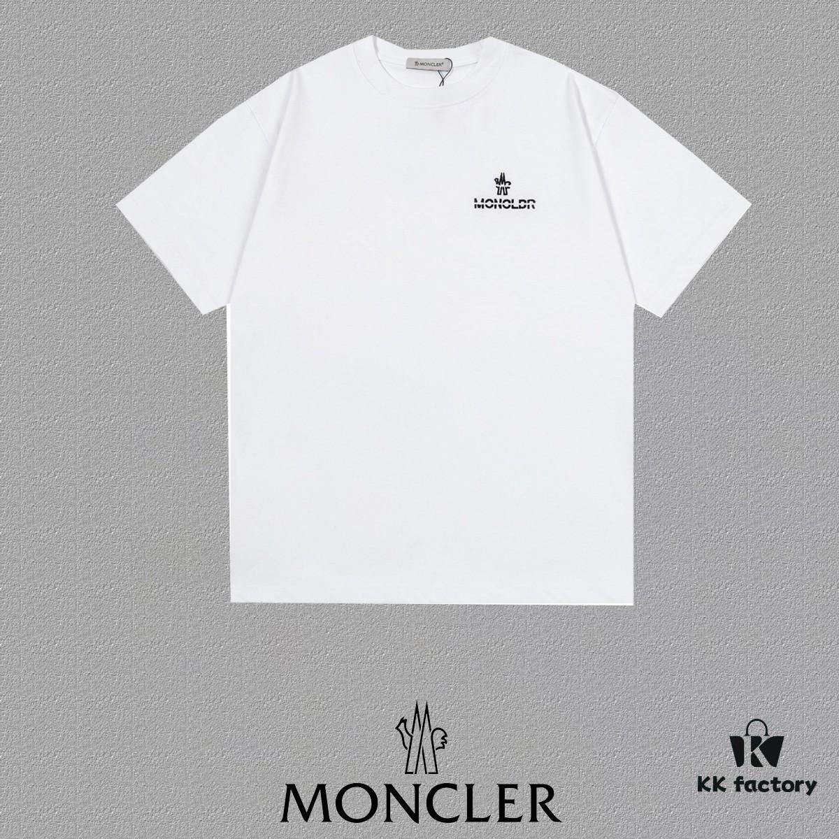 Mon*cle MO*CLER Short Sleeve T-Shirt (Embroidered Premium Version, Different from Standard Stock)