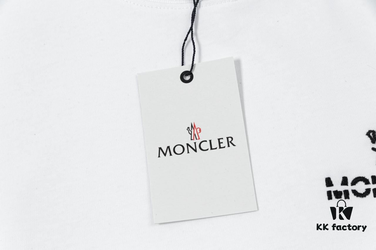 Mon*cle MO*CLER Short Sleeve T-Shirt (Embroidered Premium Version, Different from Standard Stock)
