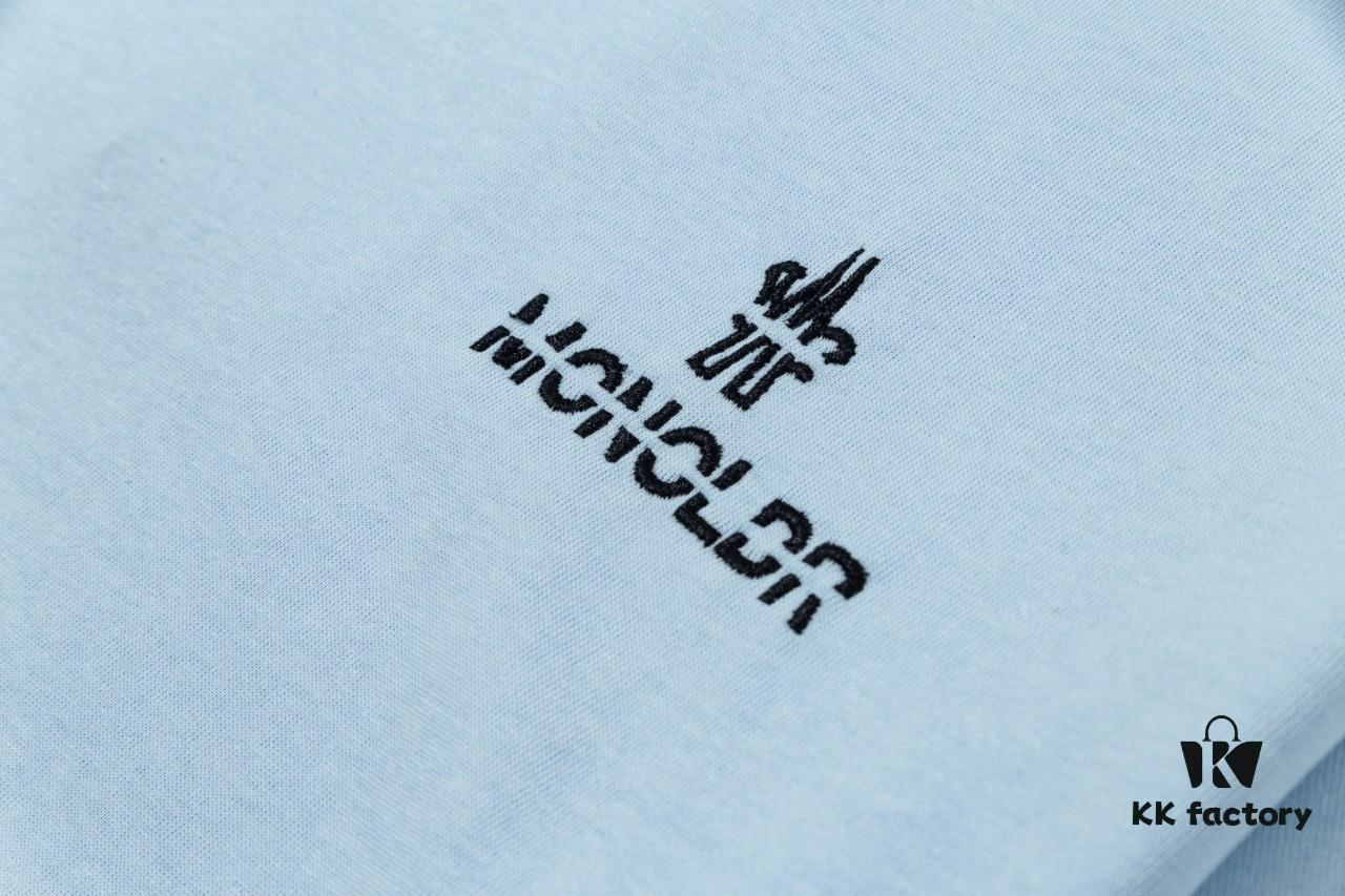 Mon*cle MO*cler Short Sleeve T-Shirt (Embroidered Premium Version, Different from Standard Stock)
