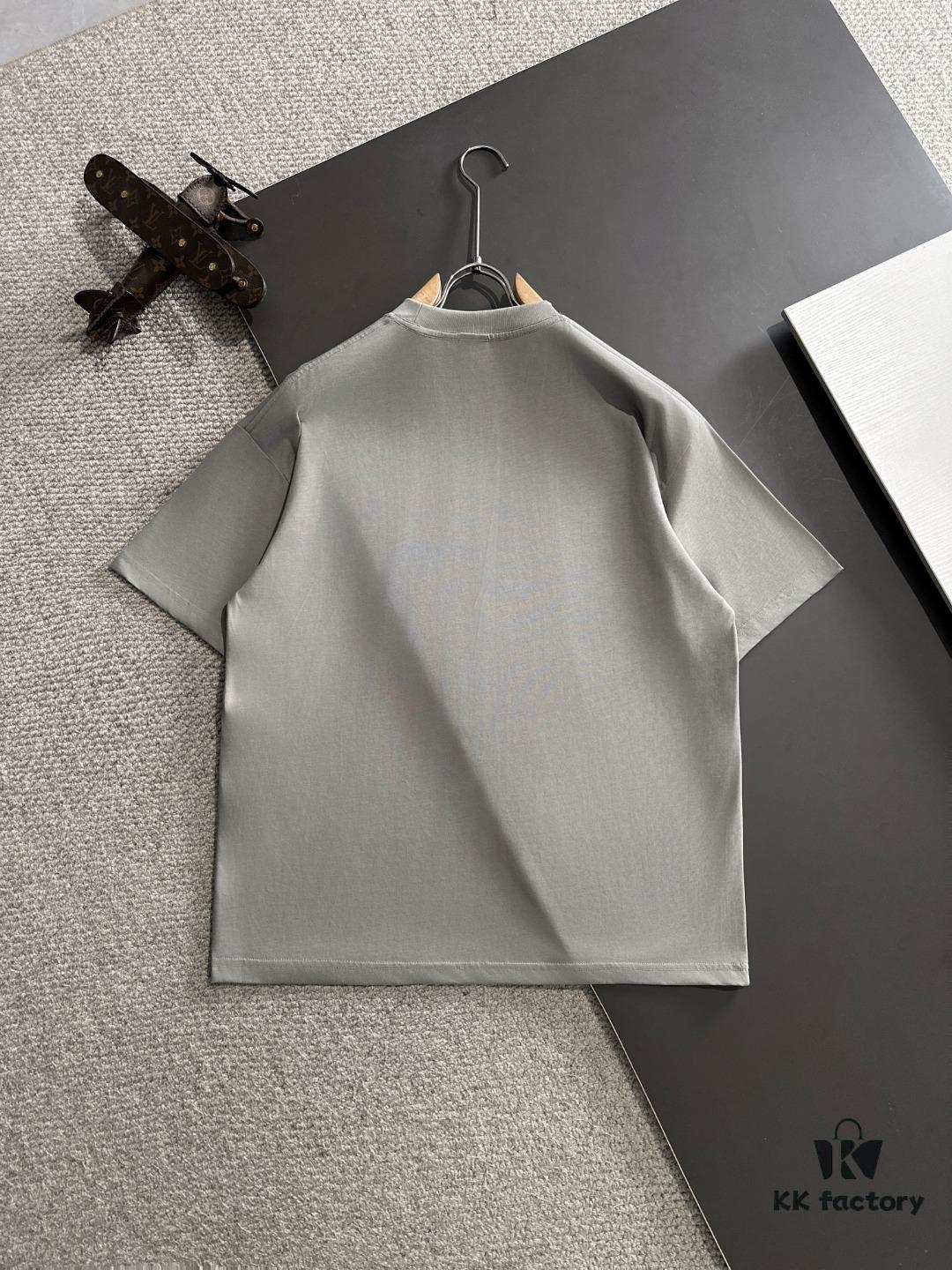 High-Quality Moncler Men's Tie-Dye Washed Short-Sleeve T-Shirt 2025 Spring/Summer New Arrival