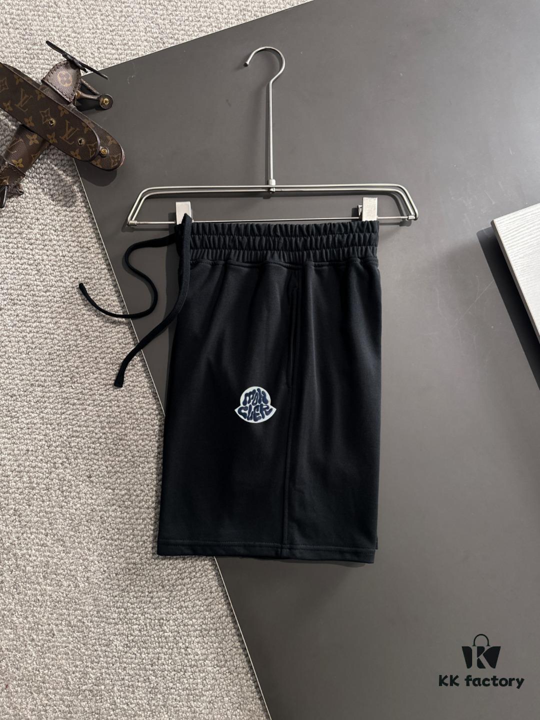 Moncler High-End Custom 2025 Spring/Summer New Casual Washed Set with Elastic Band, Wax-Dyed Textured Breathable Fabric