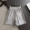 High-End Moncler 2025 Spring/Summer New Elastic Waist Casual Plain Loose Shorts