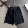 High-End Moncler 2025 Spring/Summer New Elastic Waist Casual Solid Color Loose Shorts