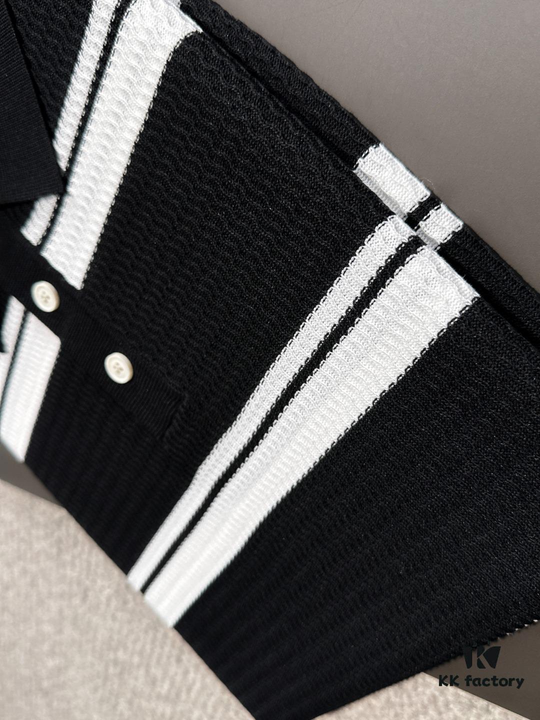 High-Quality Moncler 2025 Spring and Summer New Men's Turn-down Short-Sleeve T-Shirt