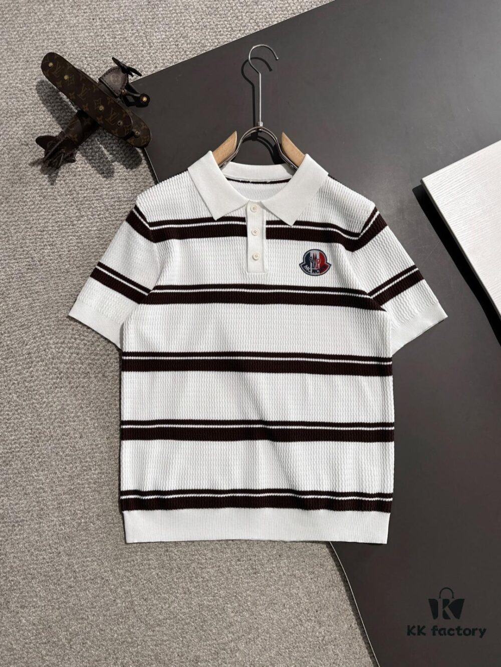High-Quality Moncler 2025 Spring and Summer New Men's Turn-down Collar Short-Sleeve T-Shirt