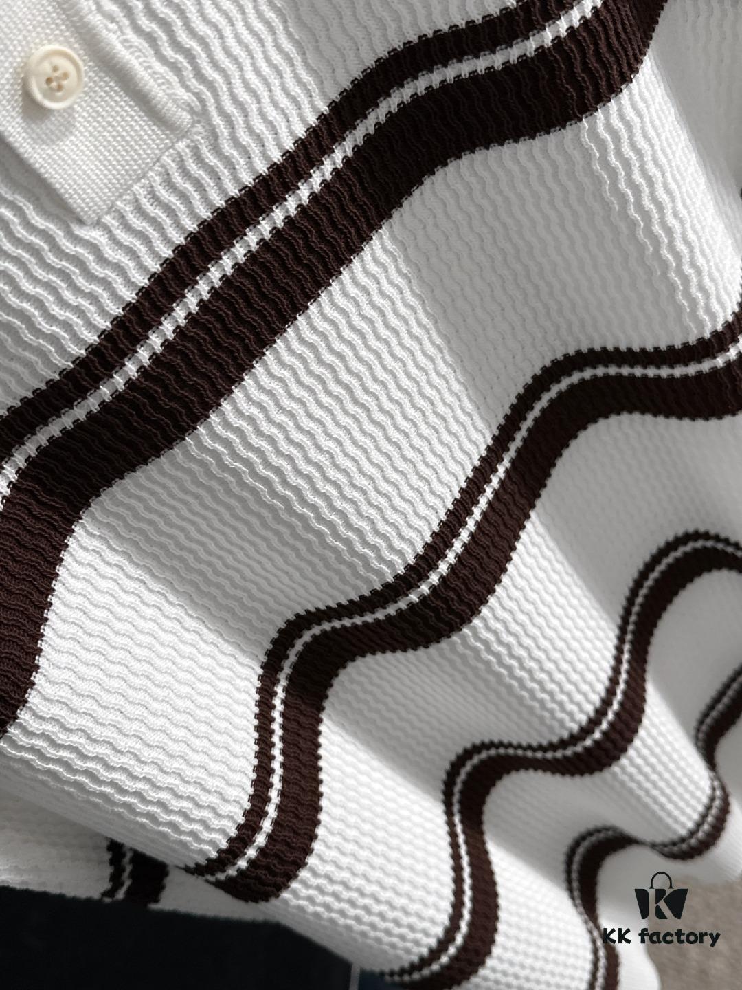 High-Quality Moncler 2025 Spring and Summer New Men's Turn-down Collar Short-Sleeve T-Shirt