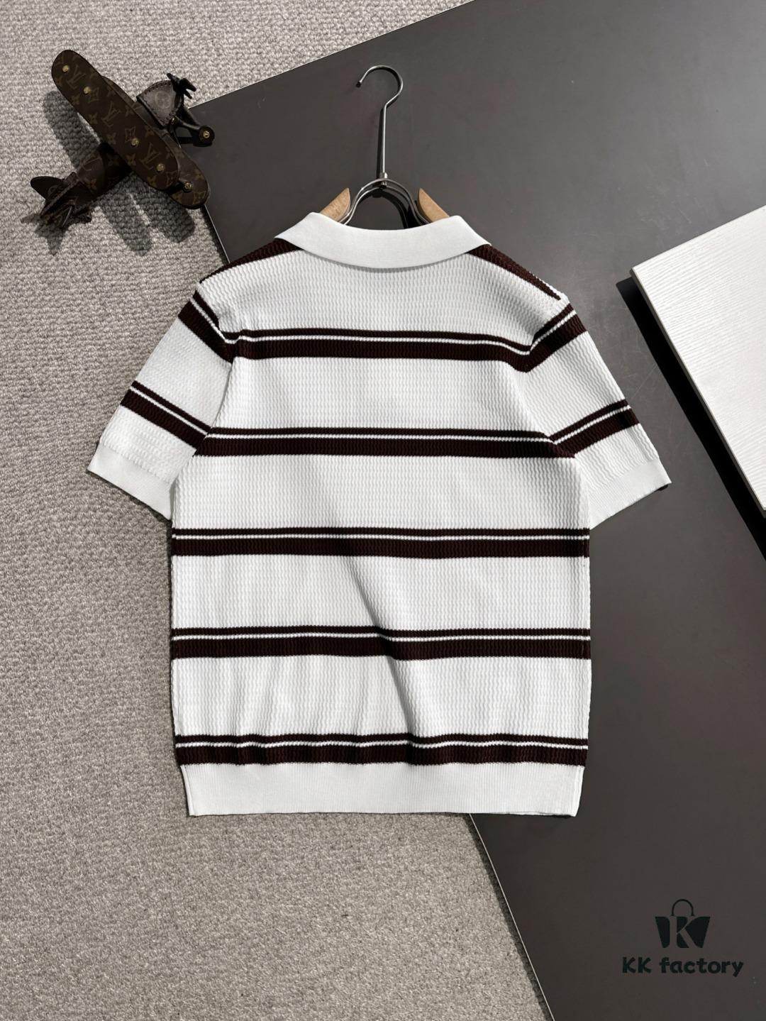High-Quality Moncler 2025 Spring and Summer New Men's Turn-down Collar Short-Sleeve T-Shirt