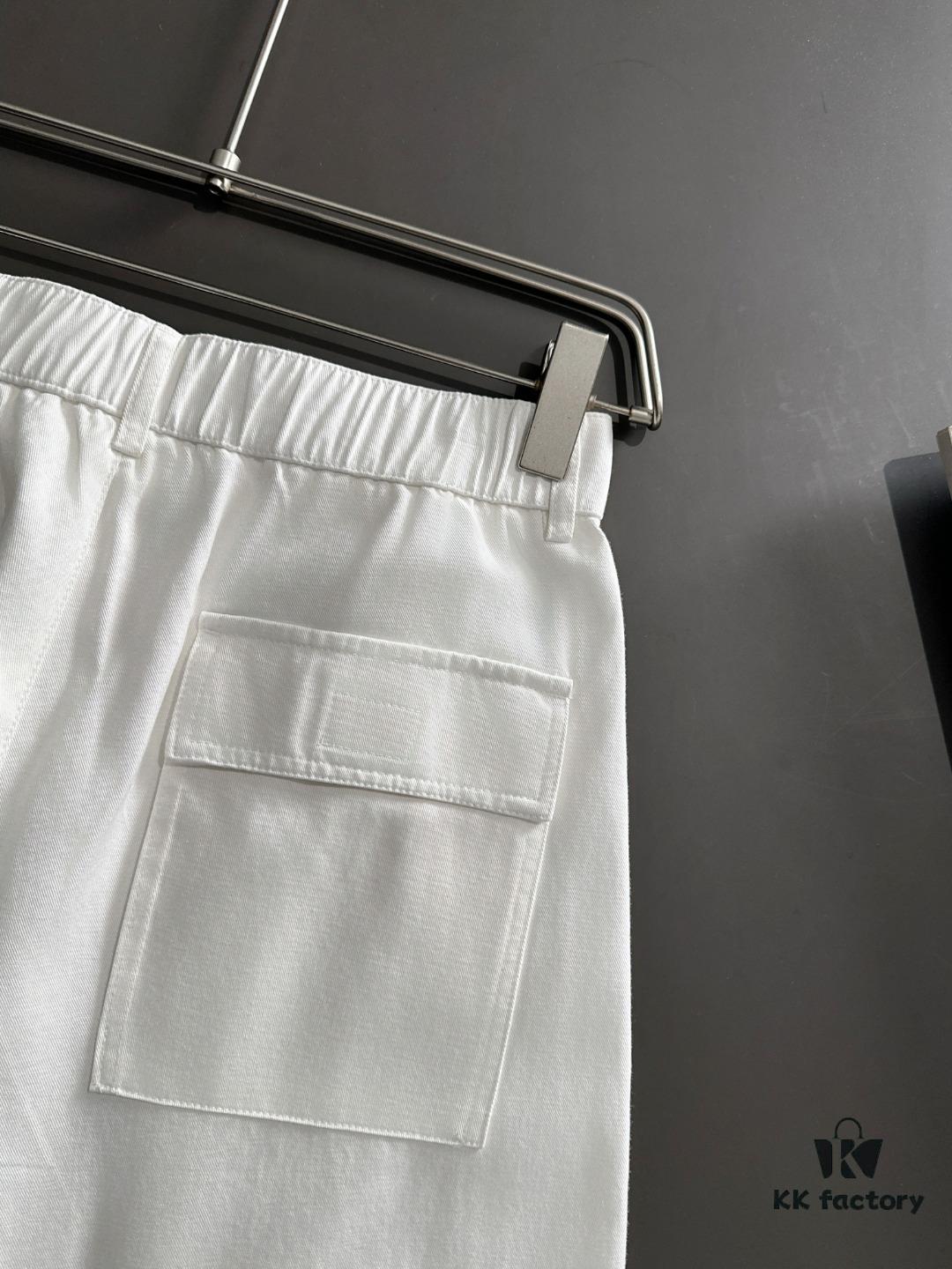 Moncler 2025 Spring and Summer New Arrival Elastic Waist Casual Pants, Lightweight Custom Counter Fabric, Highly Breathable and Comfortable, Exquisite Details, Brand-Driven Design Concept Reflecting High Quality, Smooth and Soft Touch