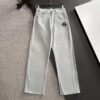 Moncler 2025 Spring Summer New Elastic Waist Casual Pants, Thin Style Cabinet Custom Fabric, Highly Breathable and Comfortable, Exquisite Details, Brand Design Concept Reflecting High Quality, Soft and Delicate Touch