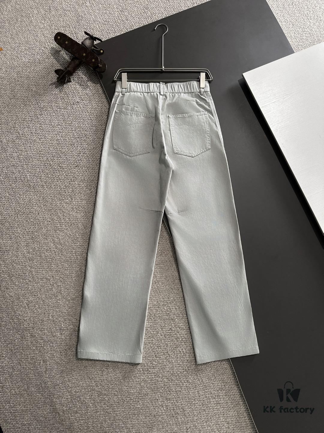 Moncler 2025 Spring Summer New Elastic Waist Casual Pants, Thin Style Cabinet Custom Fabric, Highly Breathable and Comfortable, Exquisite Details, Brand Design Concept Reflecting High Quality, Soft and Delicate Touch